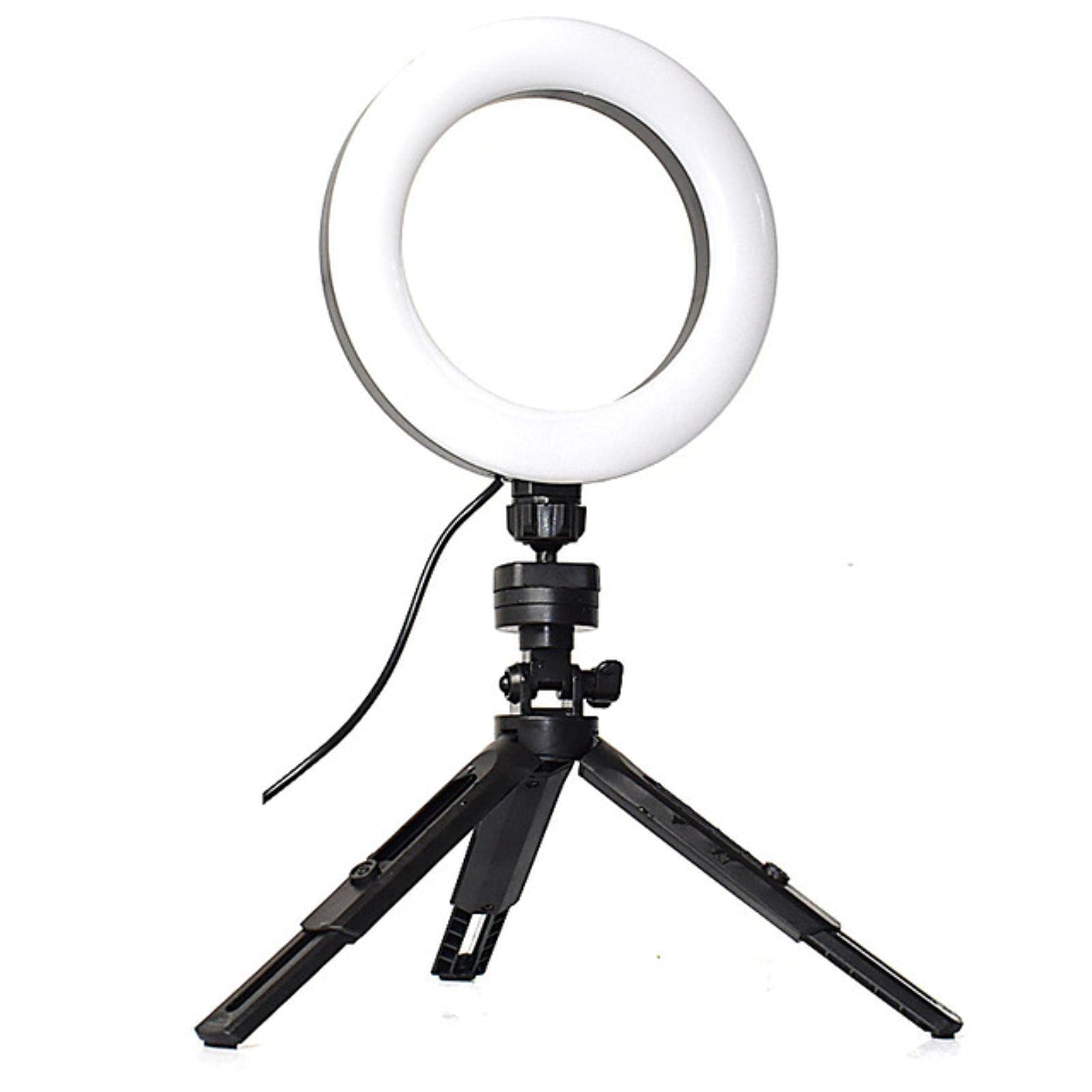 ZHOUSAN K315 6-inch Dimmable LED Ring Light with Tripod Stand - Professional Photography Lighting for Selfies, YouTube Videos, TikTok Live Streaming & Makeup Application