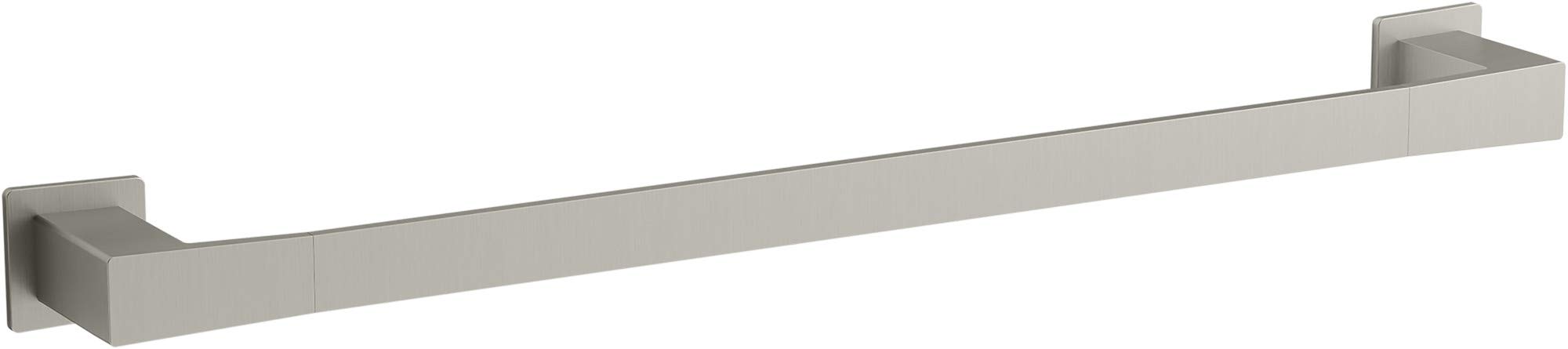 KOHLER Honesty 24-Inch Stainless Steel Towel Bar - Bathroom Towel Rack for Modern Home Decor, Spa & Hotel Style Bath Accessories
