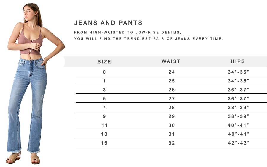 SALT TREE Risen Jeans - High Rise Crop Straight Jeans for Women | Stretch Denim Pants | Comfortable & Stylish | Perfect for Casual Outings, Work & Date Nights (RDP5250)