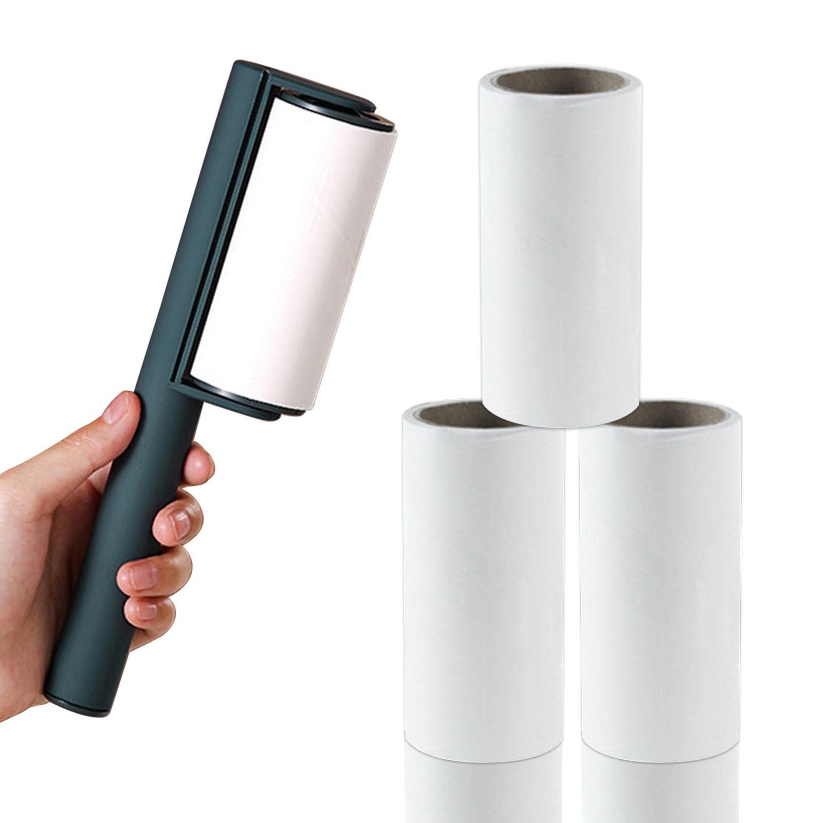 Sticky Roller Lint Remover - Pet Hair & Dust Cleaner for Clothes, Carpet