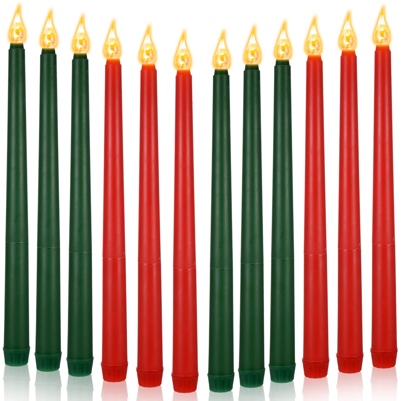 12 LED Dripless Flameless Candles for Halloween, Christmas, Weddings