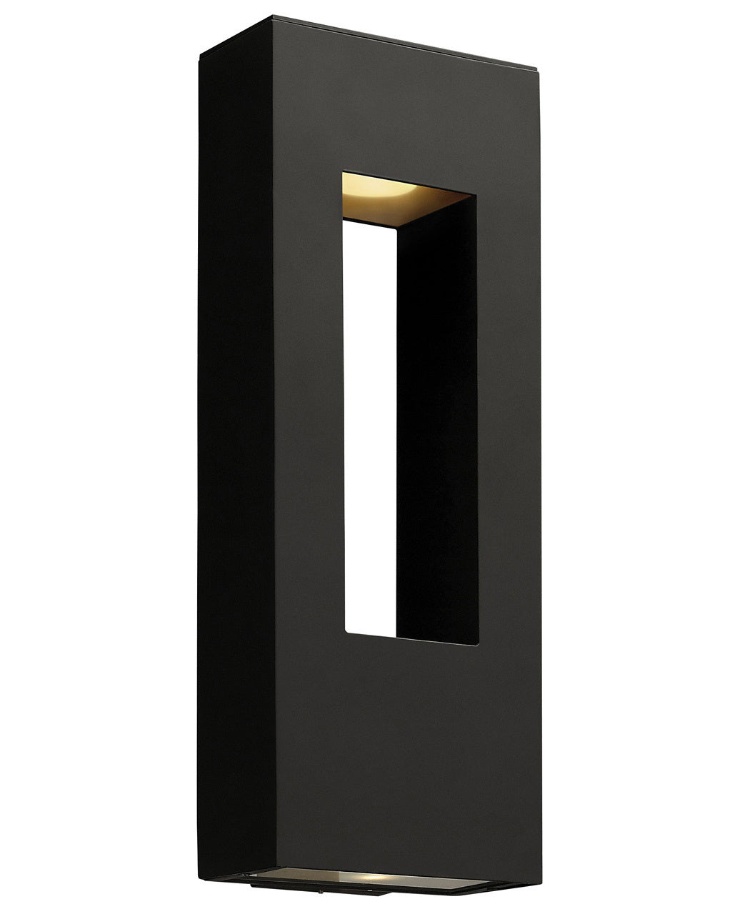 Atlantis LED Wall Mount Light Fixture in Satin Black - Modern Indoor/Outdoor Lighting for Living Room, Bedroom, Patio & Hallway