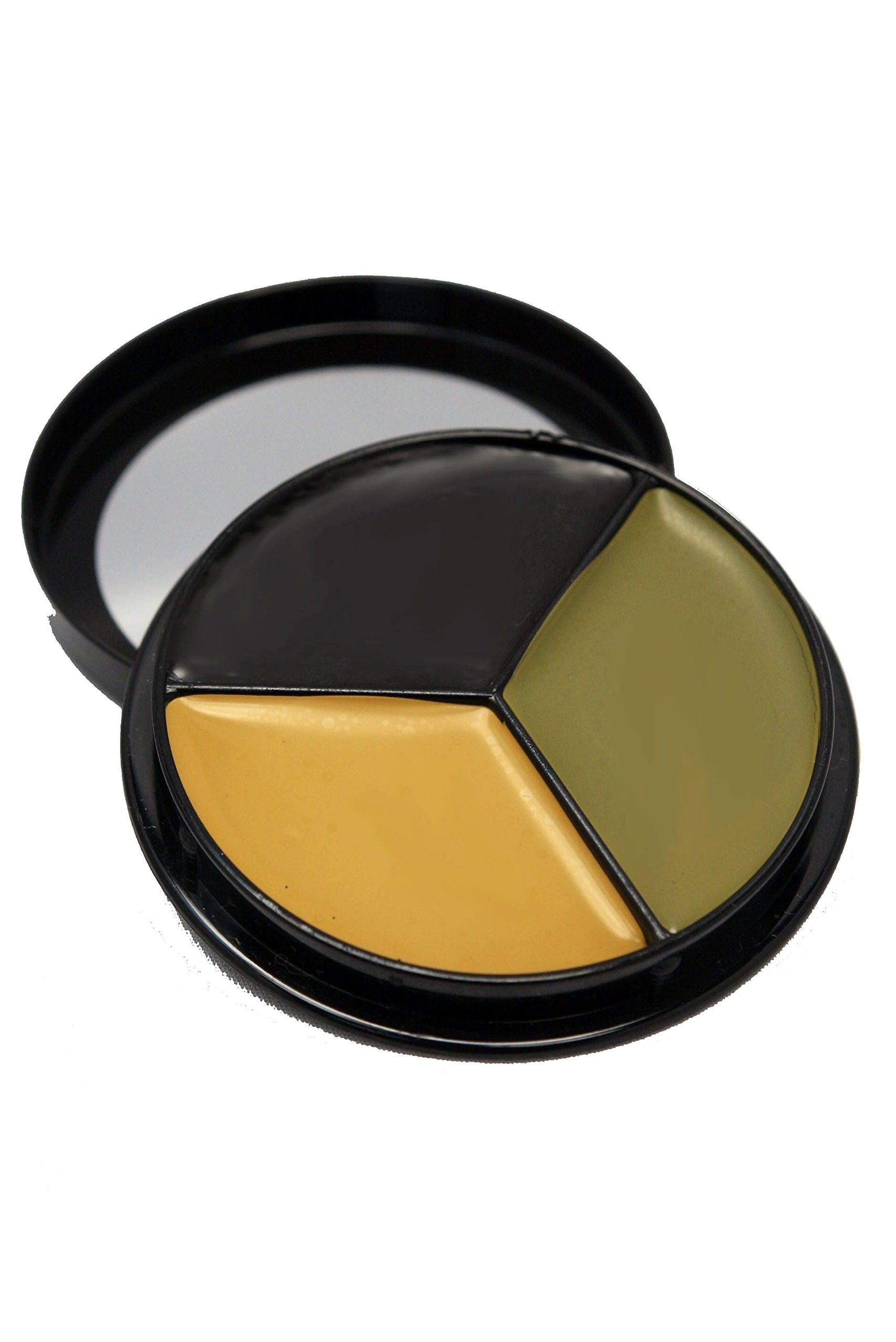 Professional Tri-Color Jungle Face Paint Kit for Camouflage - Perfect for Halloween, Cosplay, Military Simulation & Outdoor Adventures