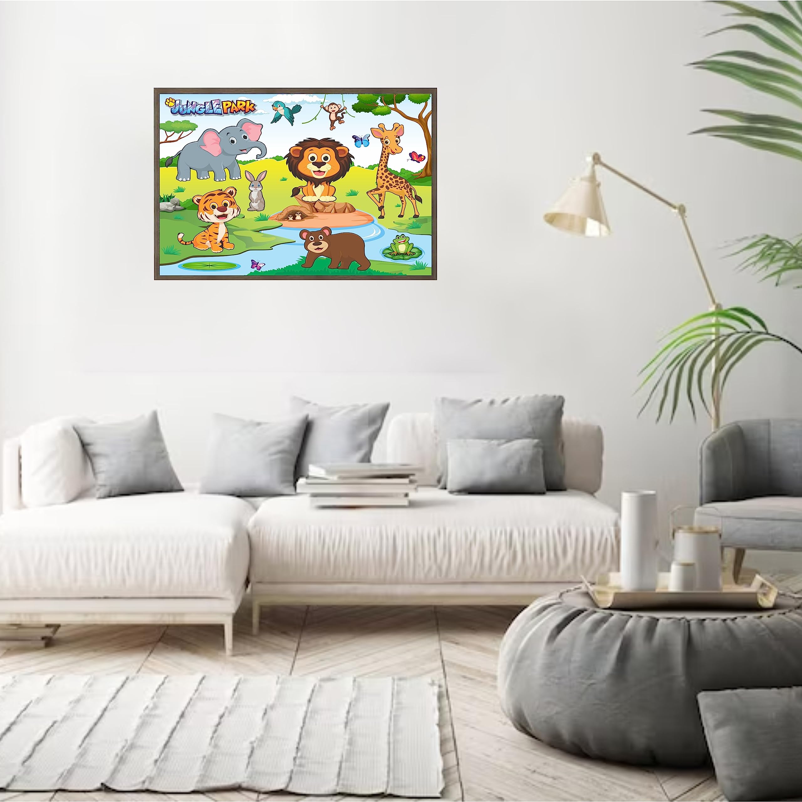 Ankit Toys & Games Jungle Park Jigsaw Puzzle for Kids Ages 6+ – Educational Animal Puzzle with Vibrant Illustrations to Develop Problem-Solving & Spatial Skills | Perfect for Solo Play, Family Game Night & Classroom Learning Activities