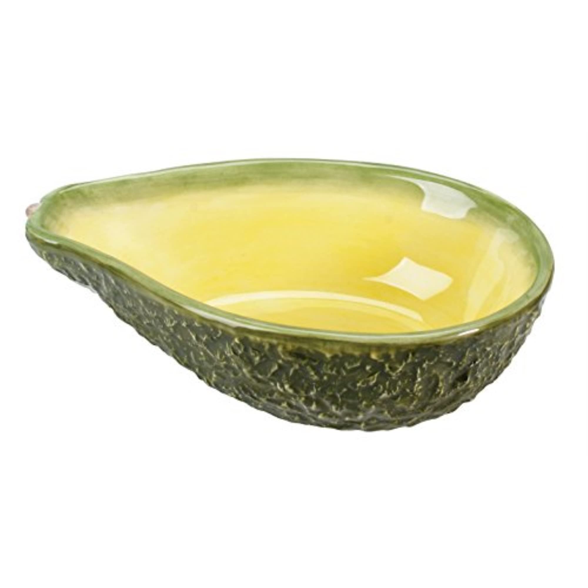 Avocado Bowl - Ceramic Fruit Serving Platter for Kitchen, Dining & Party | Collectible Glass Dish for Salads, Snacks & Home Decor