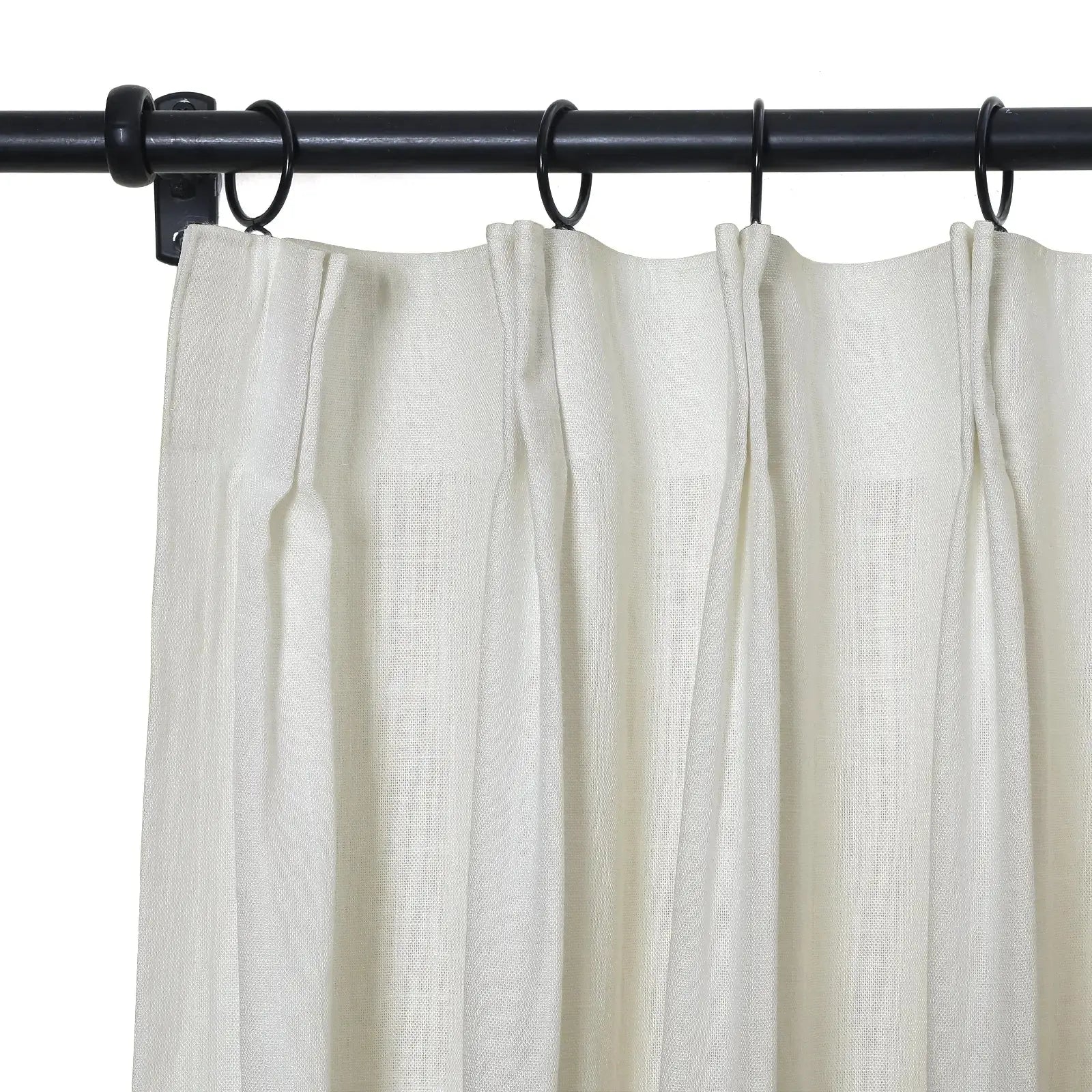 Premium Ian Linen Drapery Pleat Curtains - Elegant Window Treatments for Living Room & Bedroom Decor