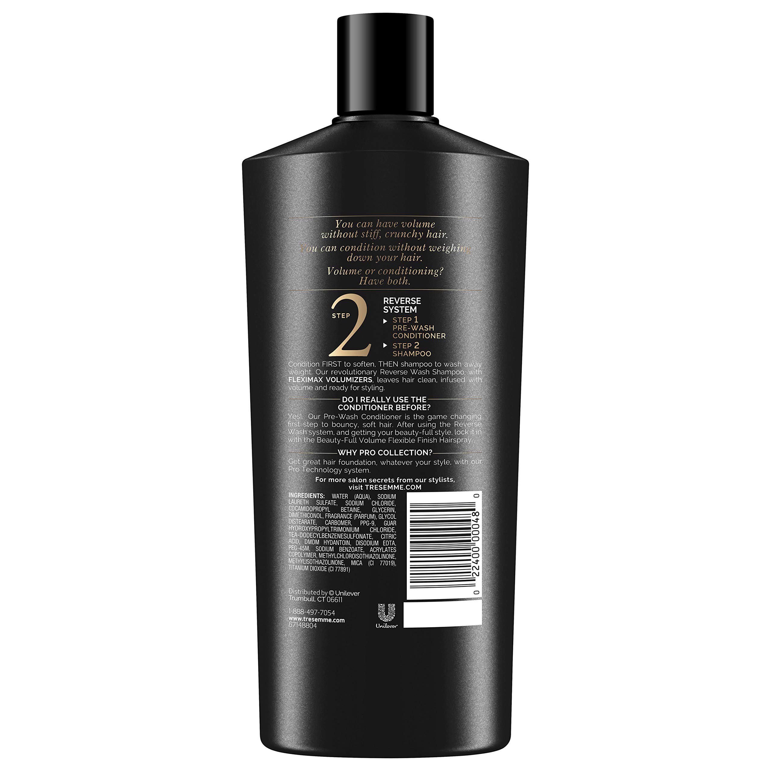TRESemmé Beauty-Full Volume Shampoo for Fine Hair - 22 oz Bottle for Thicker, Fuller Looking Hair - Perfect for Daily Use & Volume Boosting Hair Care Routine