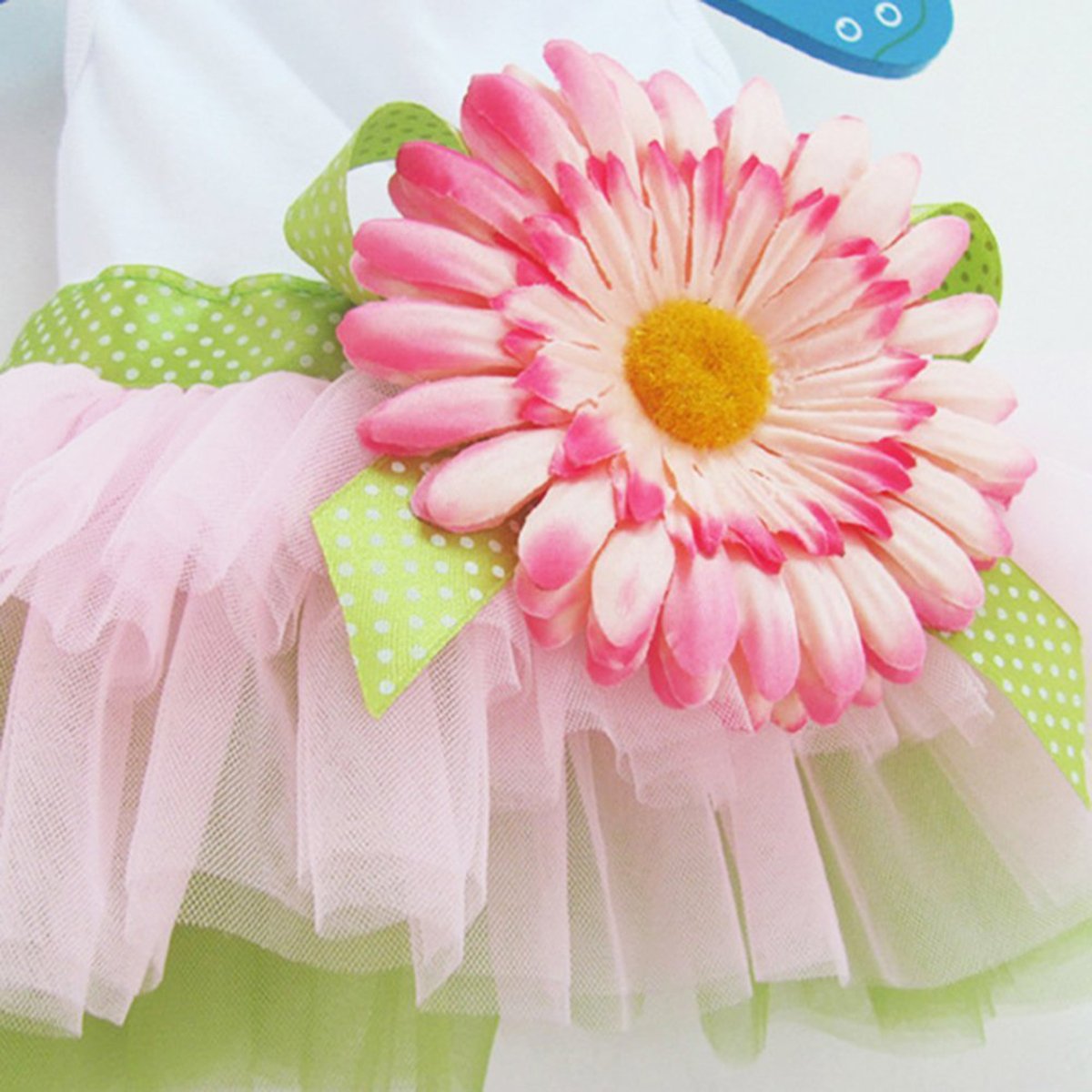 Dog Summer Clothes - Breathable Pet Dresses & Skirts with Floral Patterns for Small Medium Large Dogs - Perfect for Outdoor Walks, Beach Trips, and Summer Parties