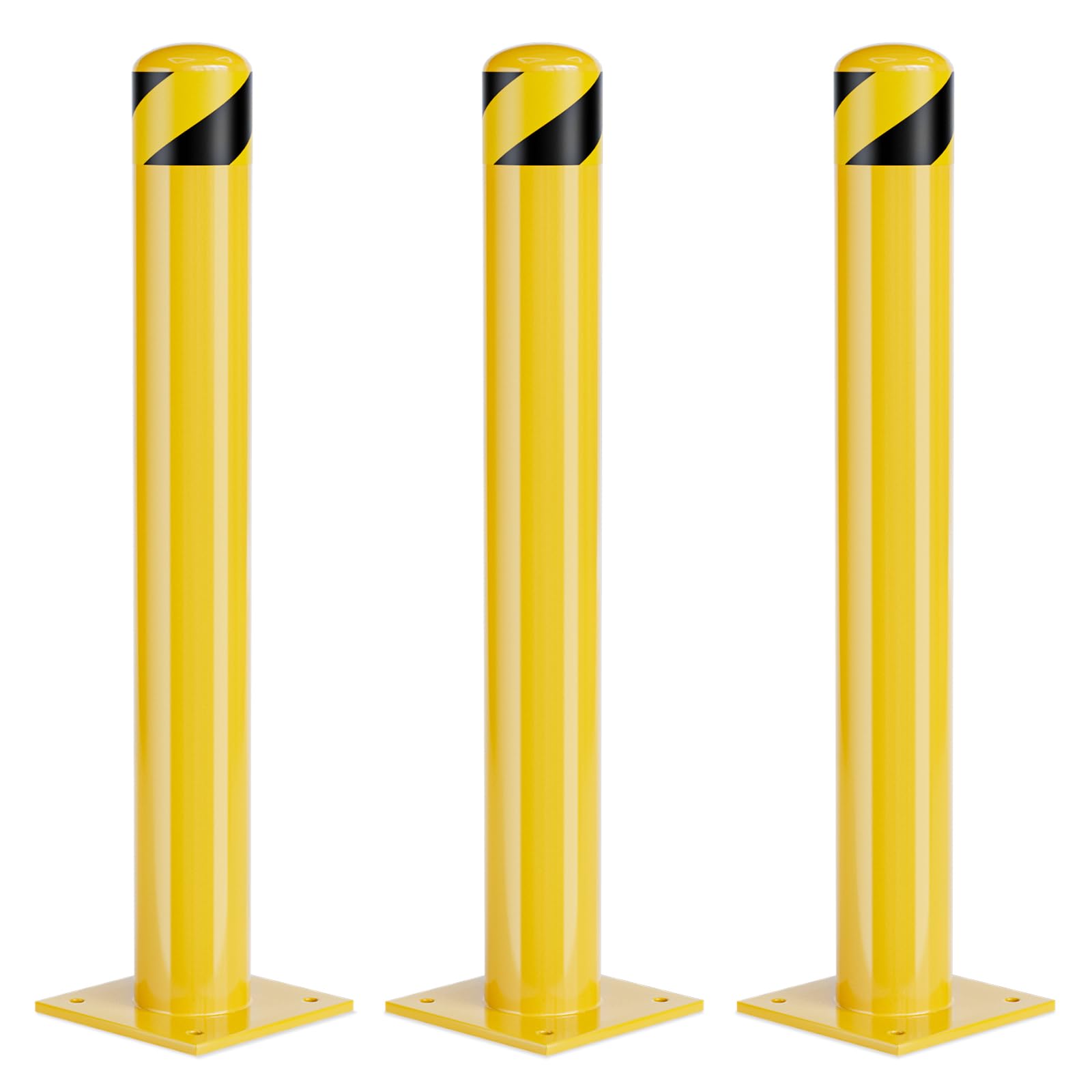 42 Inch Steel Safety Bollard Post - 4.5