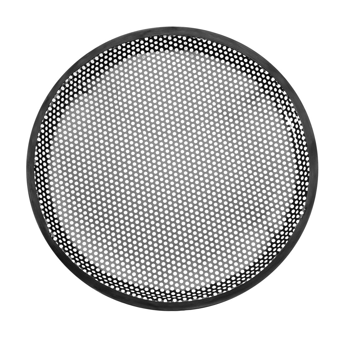 uxcell 2-Pack 15-Inch Speaker Waffle Grill Metal Mesh Subwoofer Guard Cover with Clips & Screws - Durable Protection for Car Audio, Home Theater, and DJ Equipment
