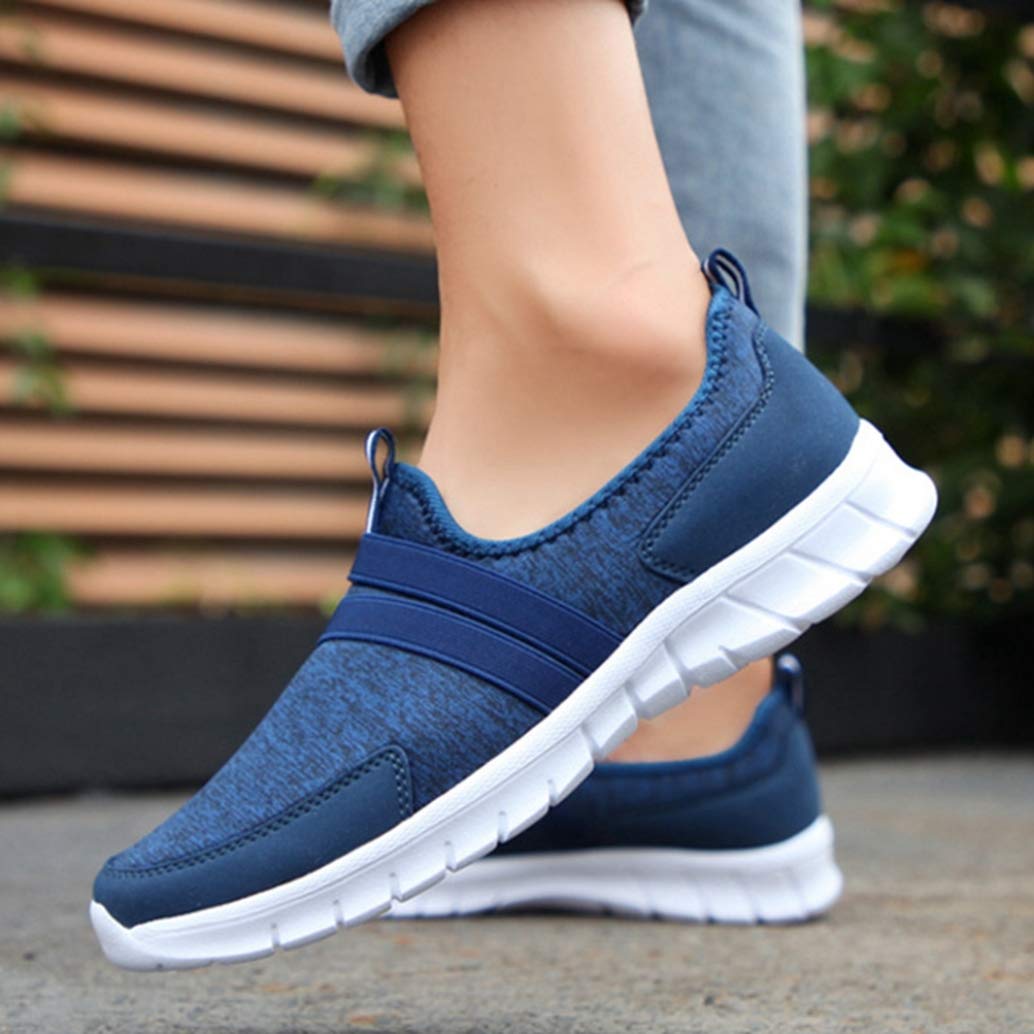 Women's Comfortable Slip-On Walking Sneakers - Breathable Casual Loafers for Ladies | Fashionable & Lightweight Flats for Work, Travel & Everyday Wear