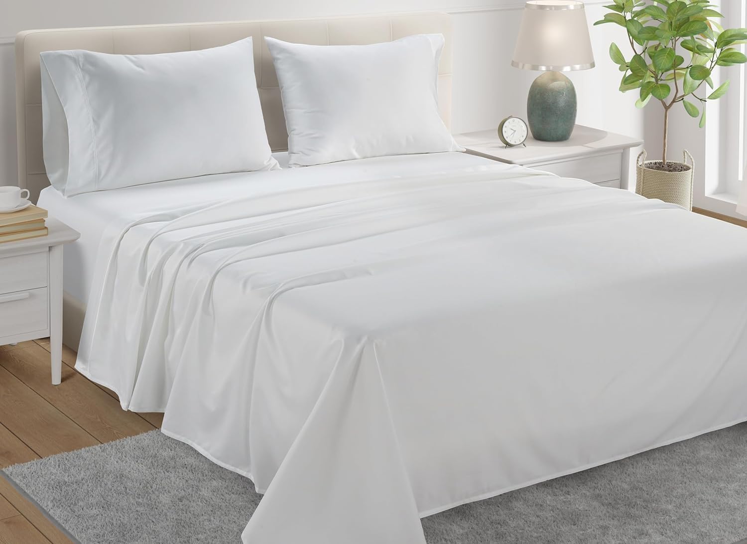 Luxury 4-Piece Egyptian Cotton Bed Sheet Set - Full/Double Size (54