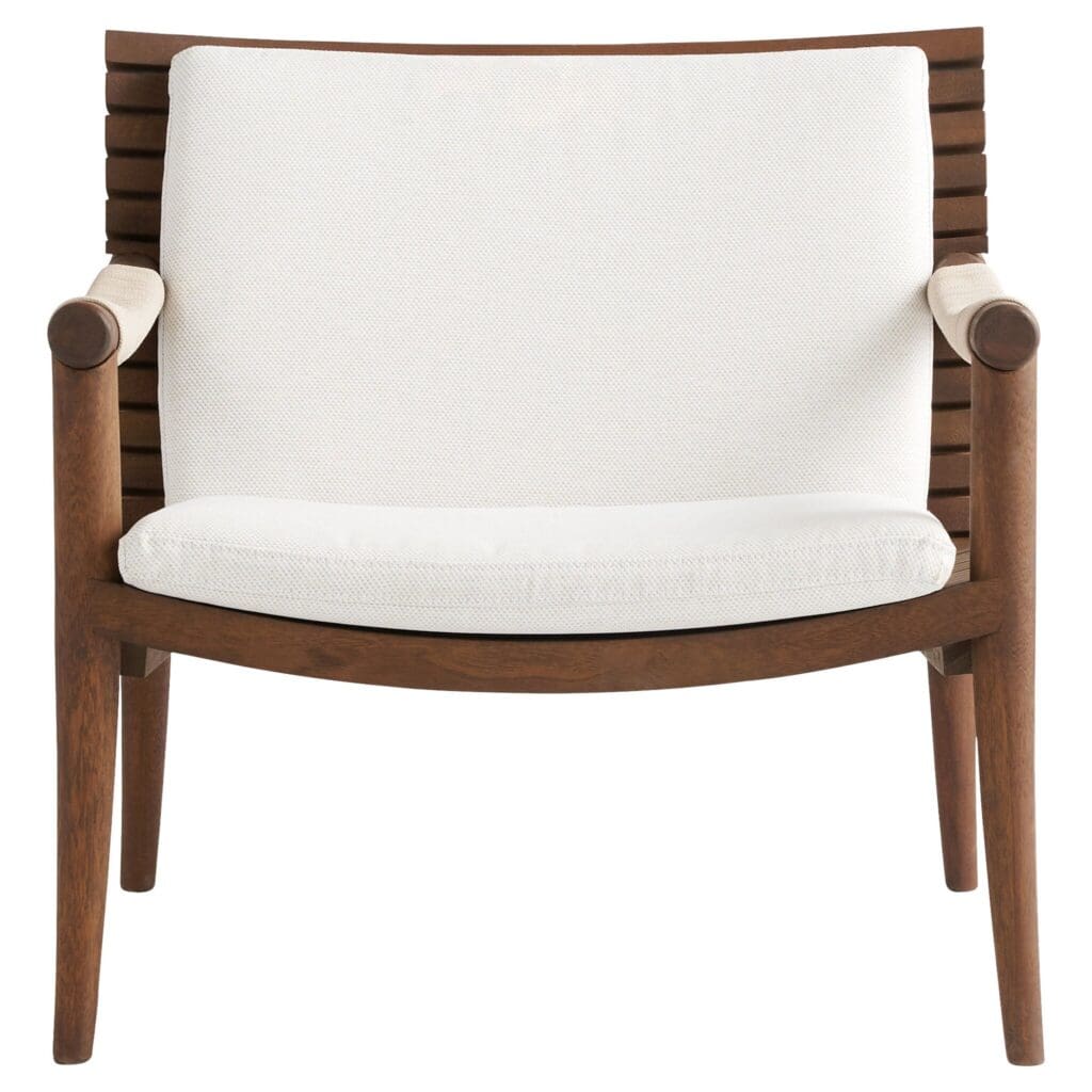 Cyan Design 11736 Acqua Chair - Teak Wood & Off White Upholstered Dining Chair - Perfect for Modern Dining Room, Kitchen, or Breakfast Nook
