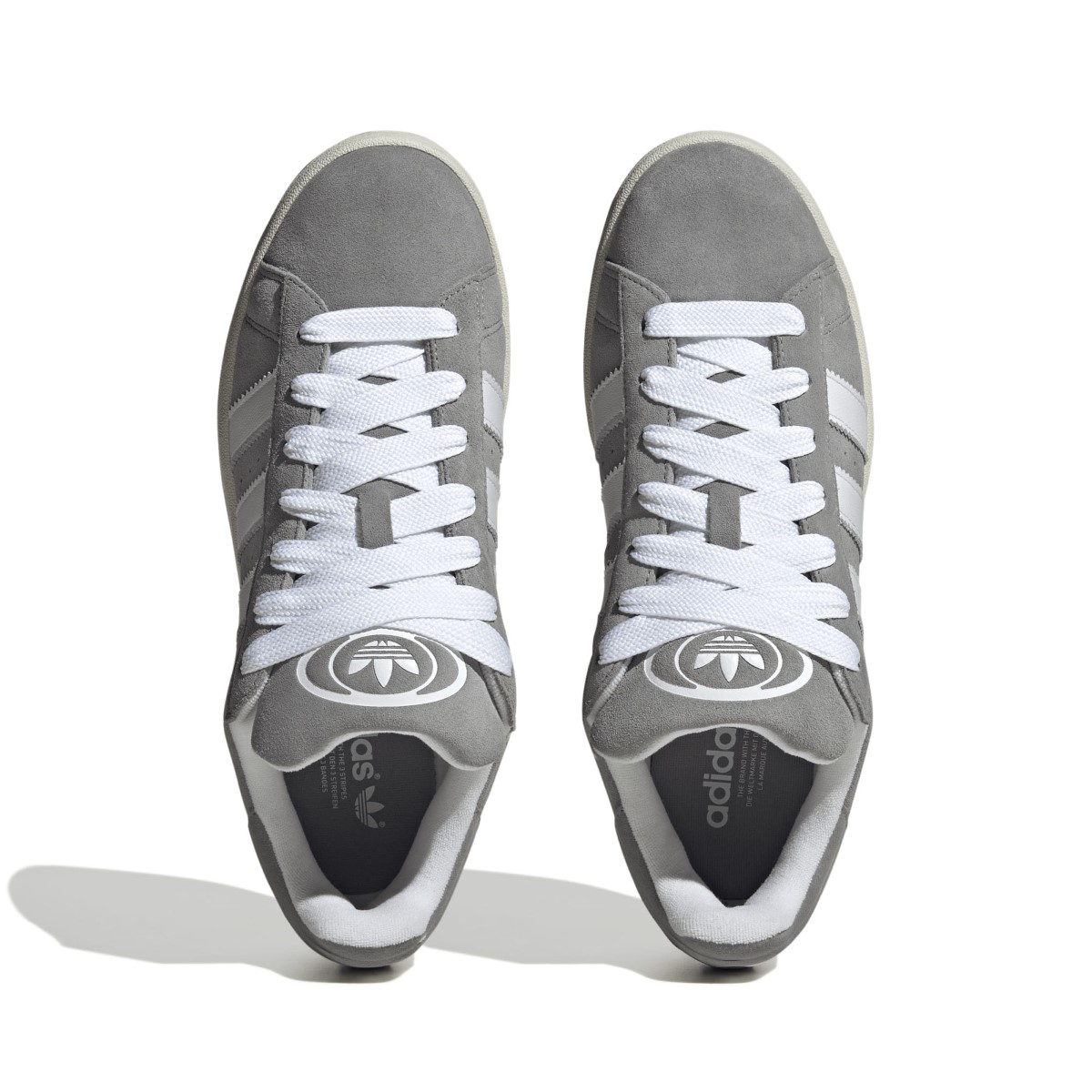 Campus 00s 'Grey Three' Vintage Sneakers for Men & Women - Retro 2000s Style Casual Shoes for Streetwear, Skateboarding & Everyday Fashion