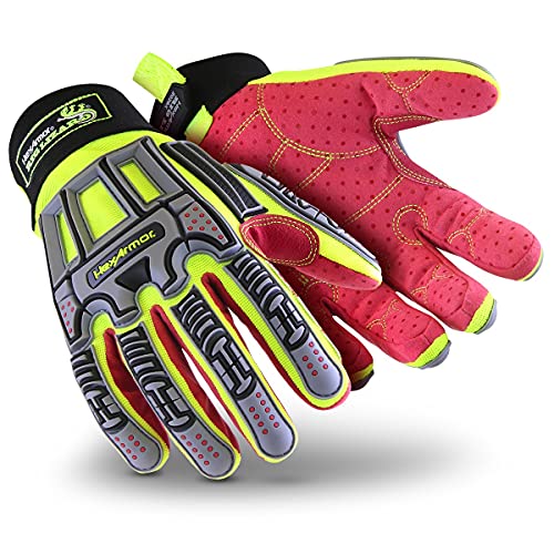 2028x | Red / Gray Impact W/ Pvc Dotted Palm