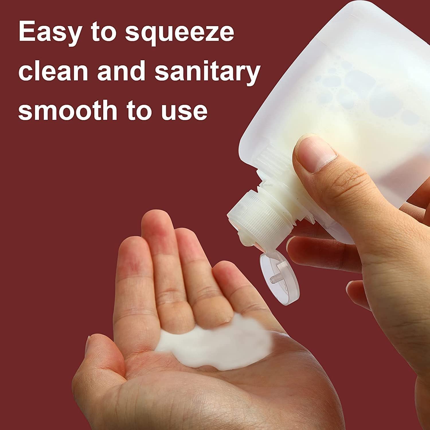 Refillable Leakproof Travel Toiletry Pouch - Empty Squeeze Cosmetic Container for Shampoo, Lotion & Shower Gel | Perfect for Air Travel, Camping & Gym Essentials