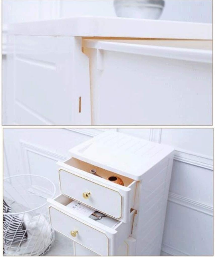 5-Tier Thick Plastic Storage Cabinet for Clothes, Toys & Snacks - Large Organizer Box (38x32x83cm) - Perfect for Bedroom, Closet & Kids Room Organization