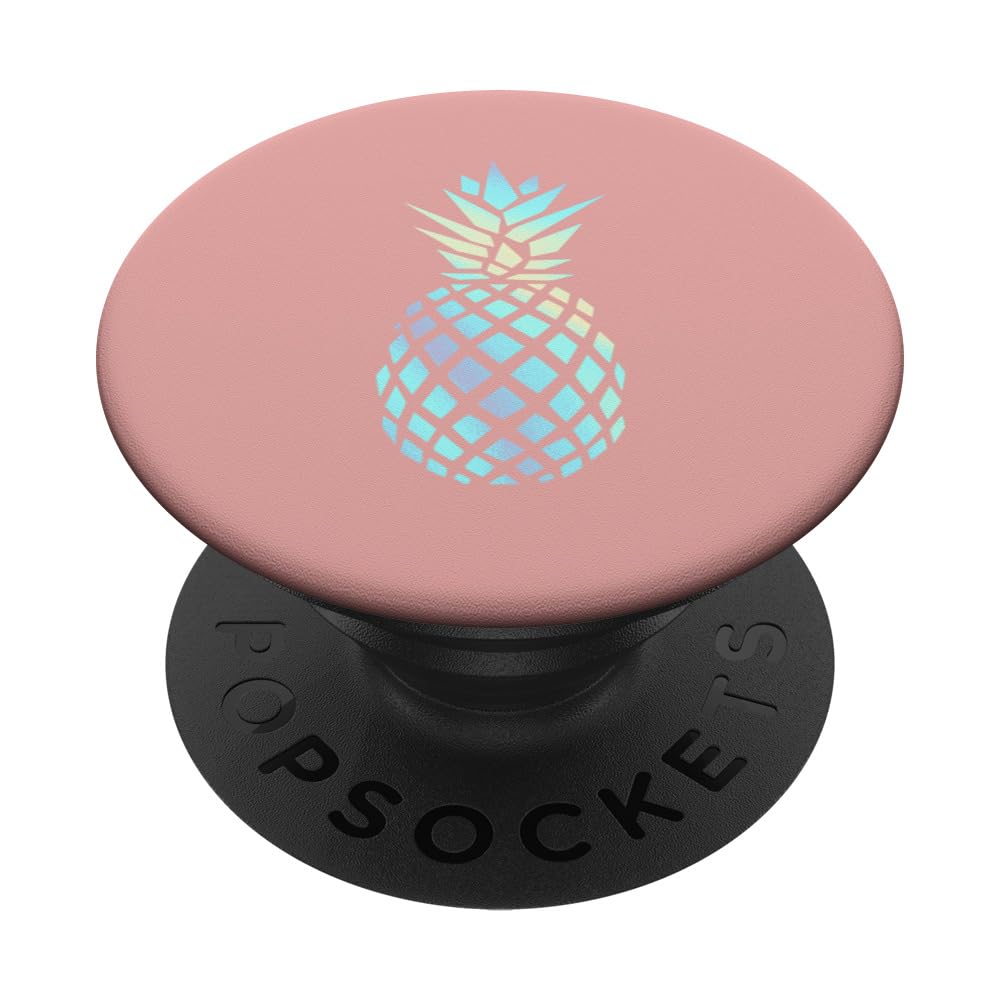 Rainbow Pineapple Rose PopSockets Standard PopGrip - Phone Grip & Stand for iPhone, Samsung & Smartphones - Perfect for Selfies, Watching Videos & Secure Phone Handling