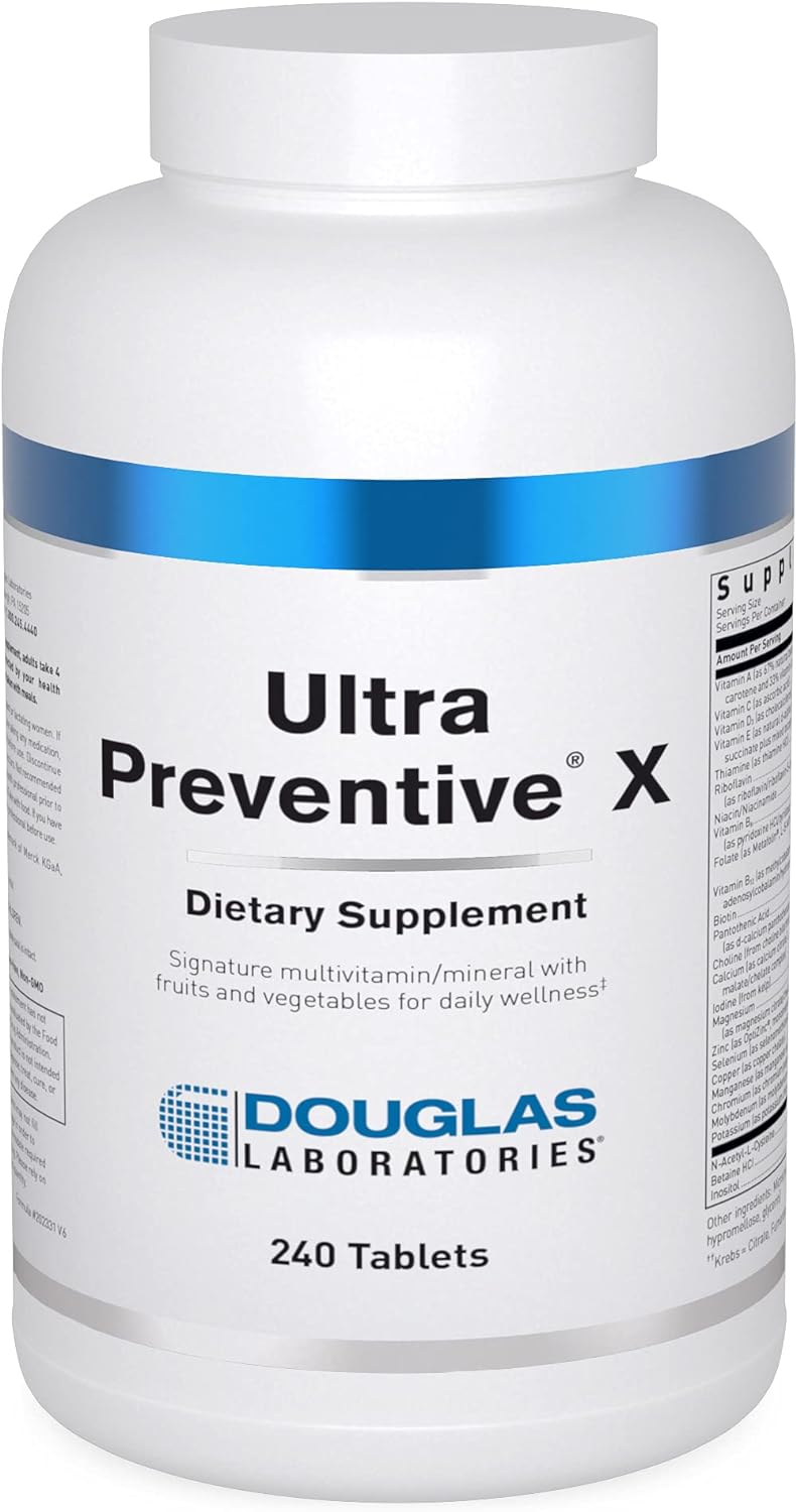 Douglas Labs Ultra Preventive X - Premium Multivitamin Supplement for Immune Support & Overall Wellness - Ideal for Daily Health Maintenance & Active Lifestyles