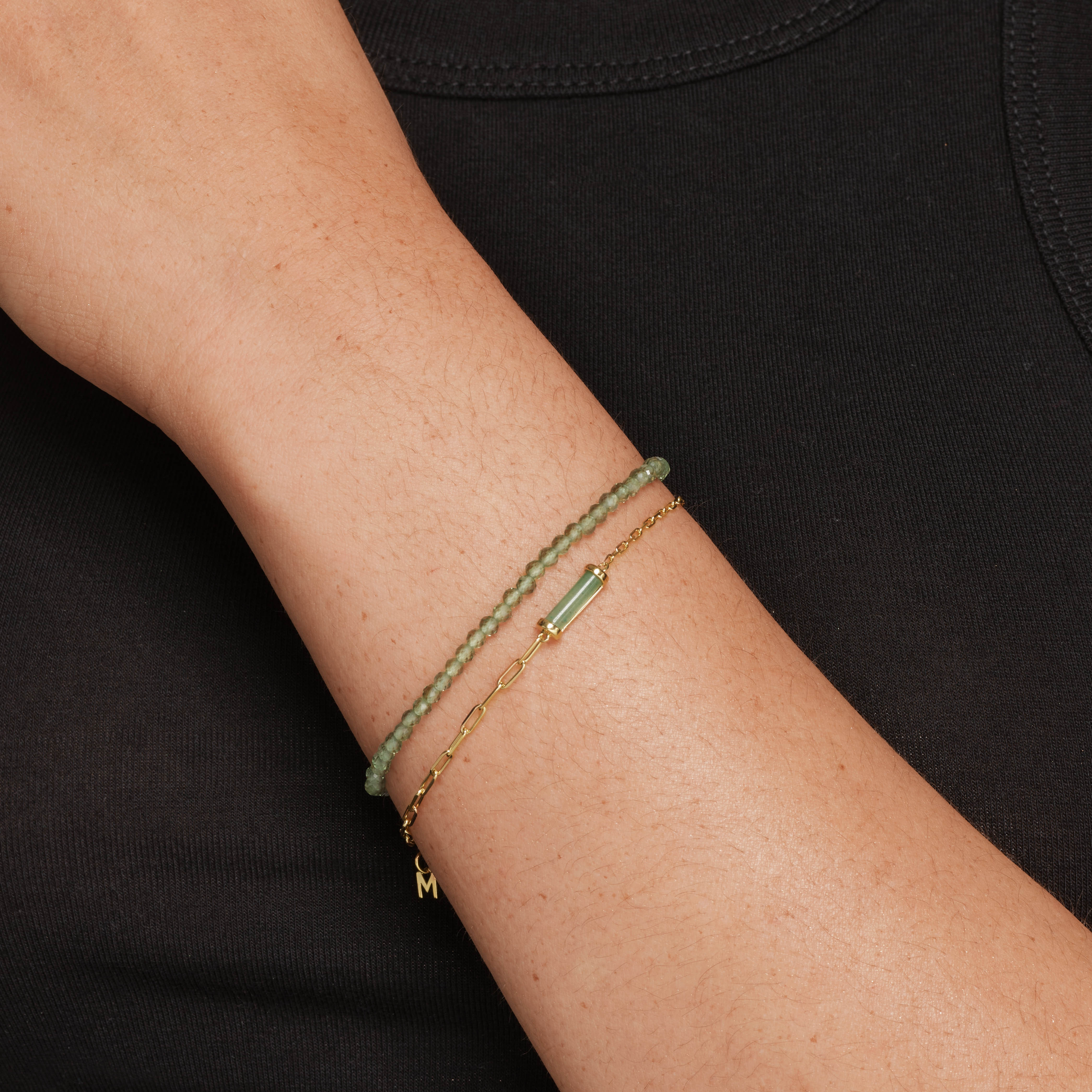 Gold Micro Aventurine Bead Bracelet for Women - Elegant Healing Crystal Jewelry for Meditation, Yoga & Positive Energy - Perfect Gift for Spiritual Wellness