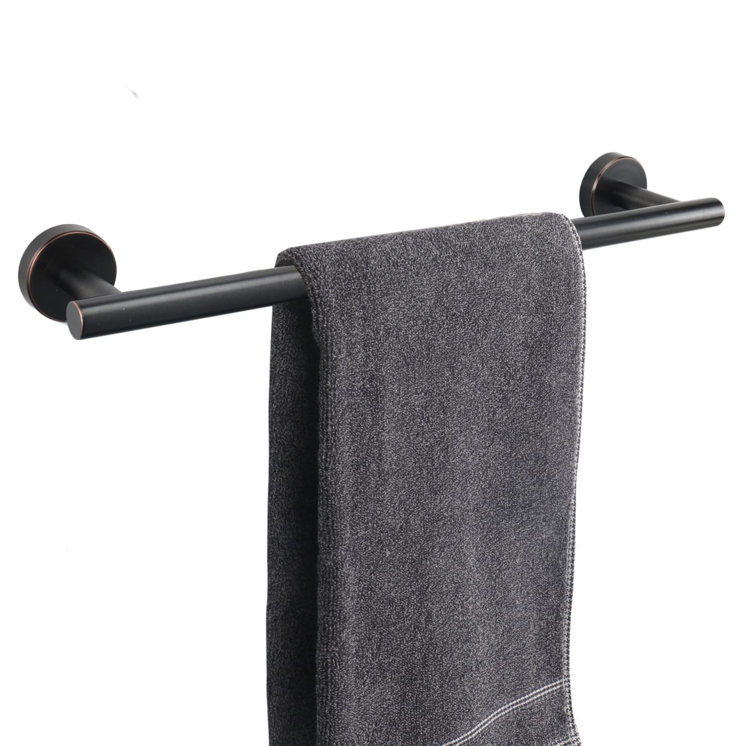 Premium TocTen Bath Towel Bar - Heavy Duty 16IN SUS304 Stainless Steel Bathroom Towel Holder, Wall Mounted Towel Rack Hanger in Oil Rubbed Bronze Finish - Perfect for Bathroom, Spa, and Luxury Home Decor