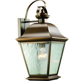 Mount Vernon Outdoor Wall Sconce - Waterproof Exterior Light Fixture for Porch, Patio & Garden - Black Matte Finish with Clear Glass Shade