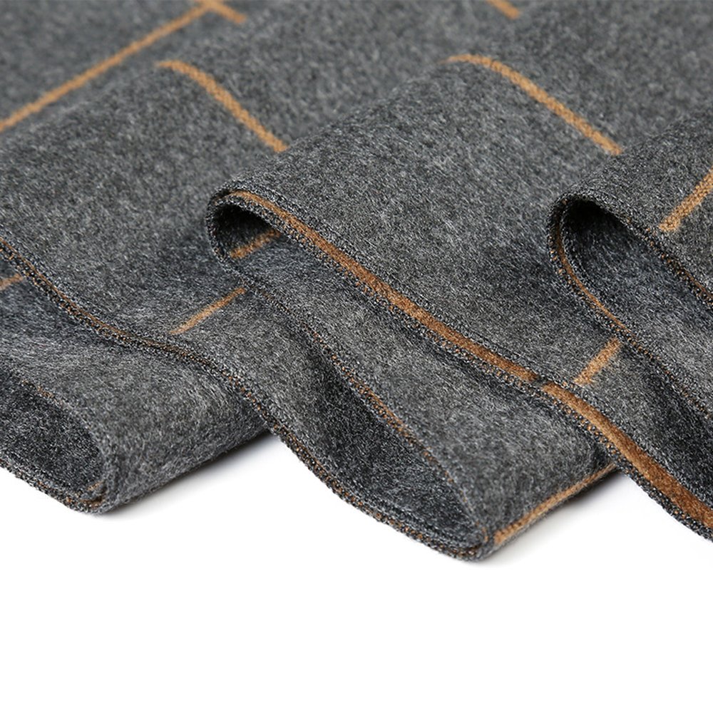 OHAYOMI Men's Winter Scarf - Soft Formal Cashmere Wool Scarves for Gentlemen | Perfect for Office, Business Meetings & Cold Weather Fashion