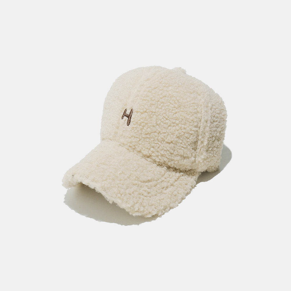 Sherpa Letter H Embroidered Baseball Cap - Stylish Adjustable Dad Hat for Men & Women - Perfect for Outdoor Activities, Sports, and Casual Wear