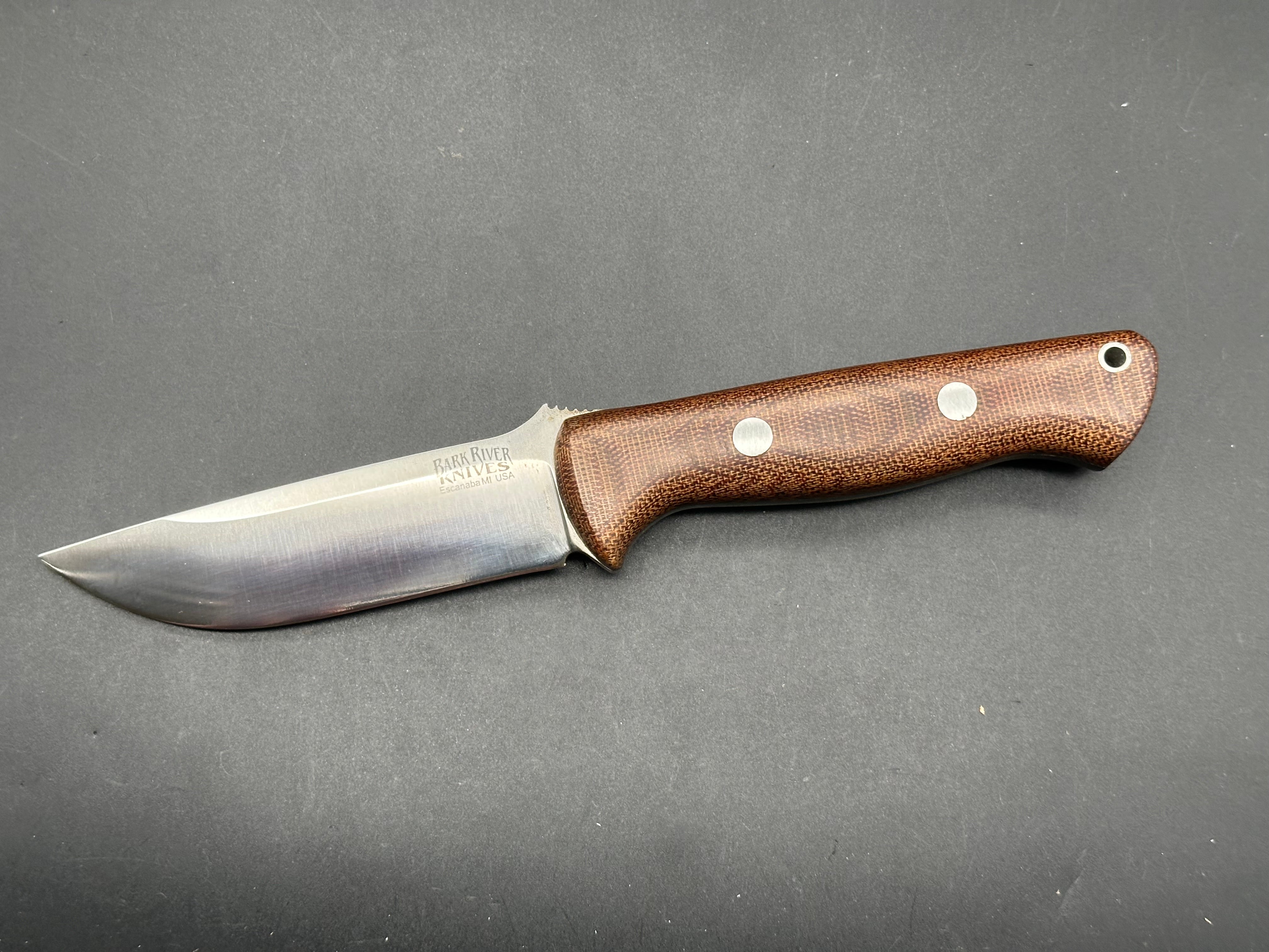 Bark River Bravo A2 Knife - High-Quality Outdoor Survival Blade for Hunting, Camping & Bushcraft | Durable Fixed Blade Knife for Tactical, EDC & Adventure Use