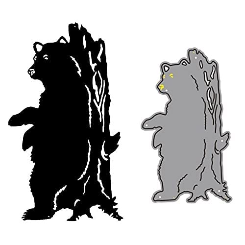 Premium Metal Cutting Dies - Bear Animal Design for Scrapbooking, Paper Crafts, Greeting Cards & Photo Albums | Embossing Templates & Punch Stencils for DIY Handcraft Projects | Perfect for Card Making, Home Decor, and Gift Tag Designs