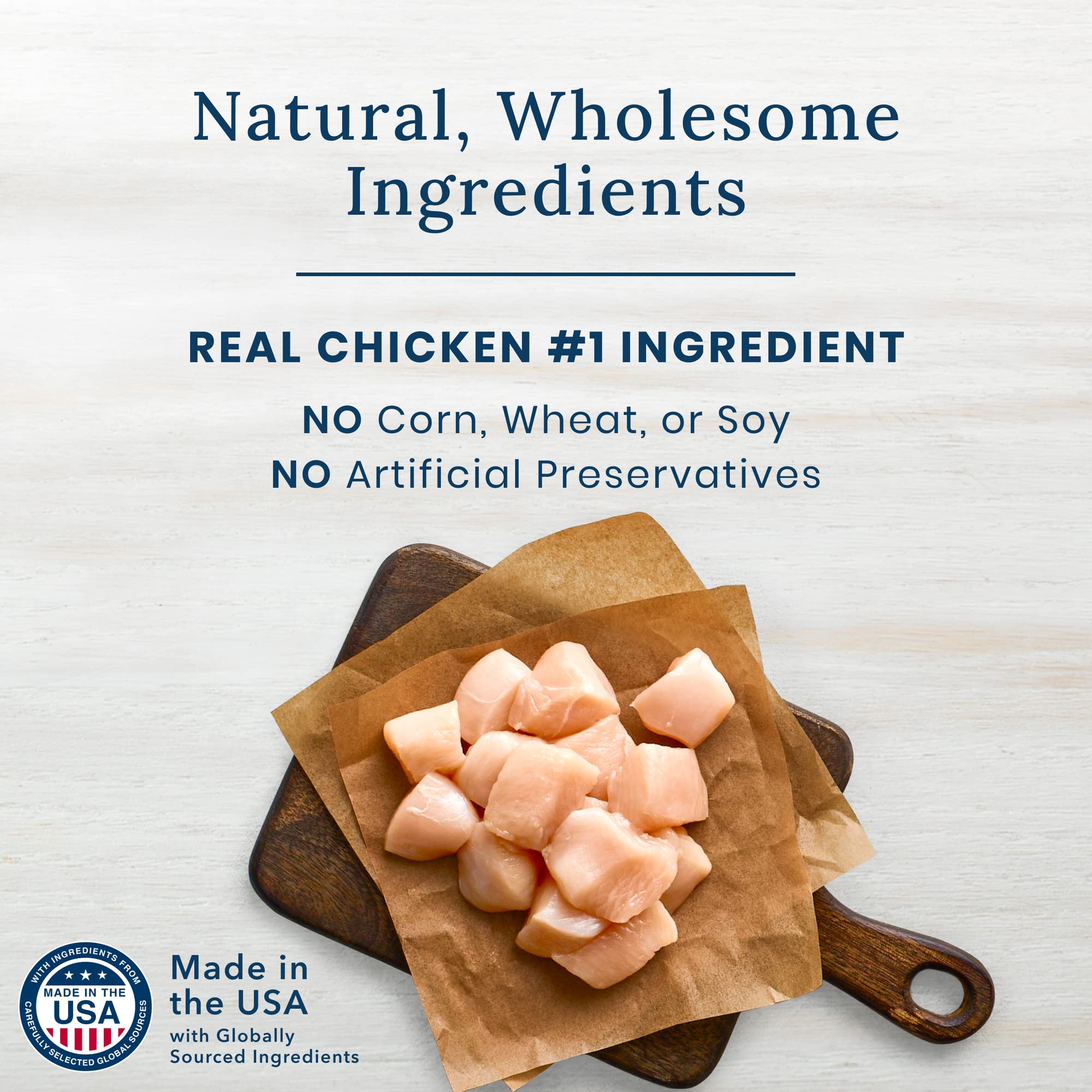 Blue Buffalo Nudges Natural Dog Treats - Chicken Flavor Jerky Cuts for Training & Rewards | Grain-Free, Healthy Snacks for Small & Large Dogs | Perfect for Outdoor Adventures & Playtime