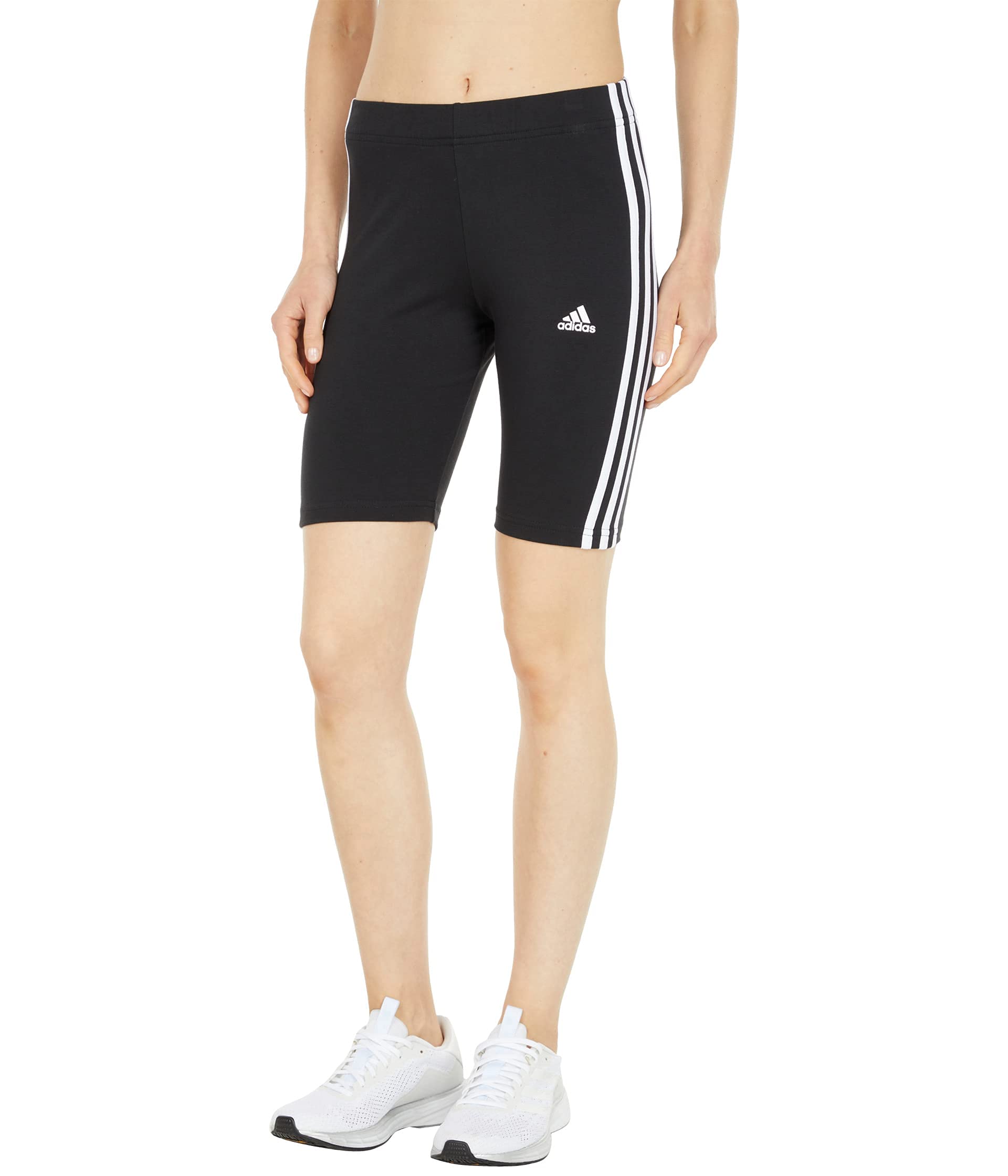 Adidas Women's Essentials 3-Stripes Bike Shorts - Breathable Workout Shorts for Running, Yoga & Gym - Comfortable Athletic Wear for Active Lifestyles