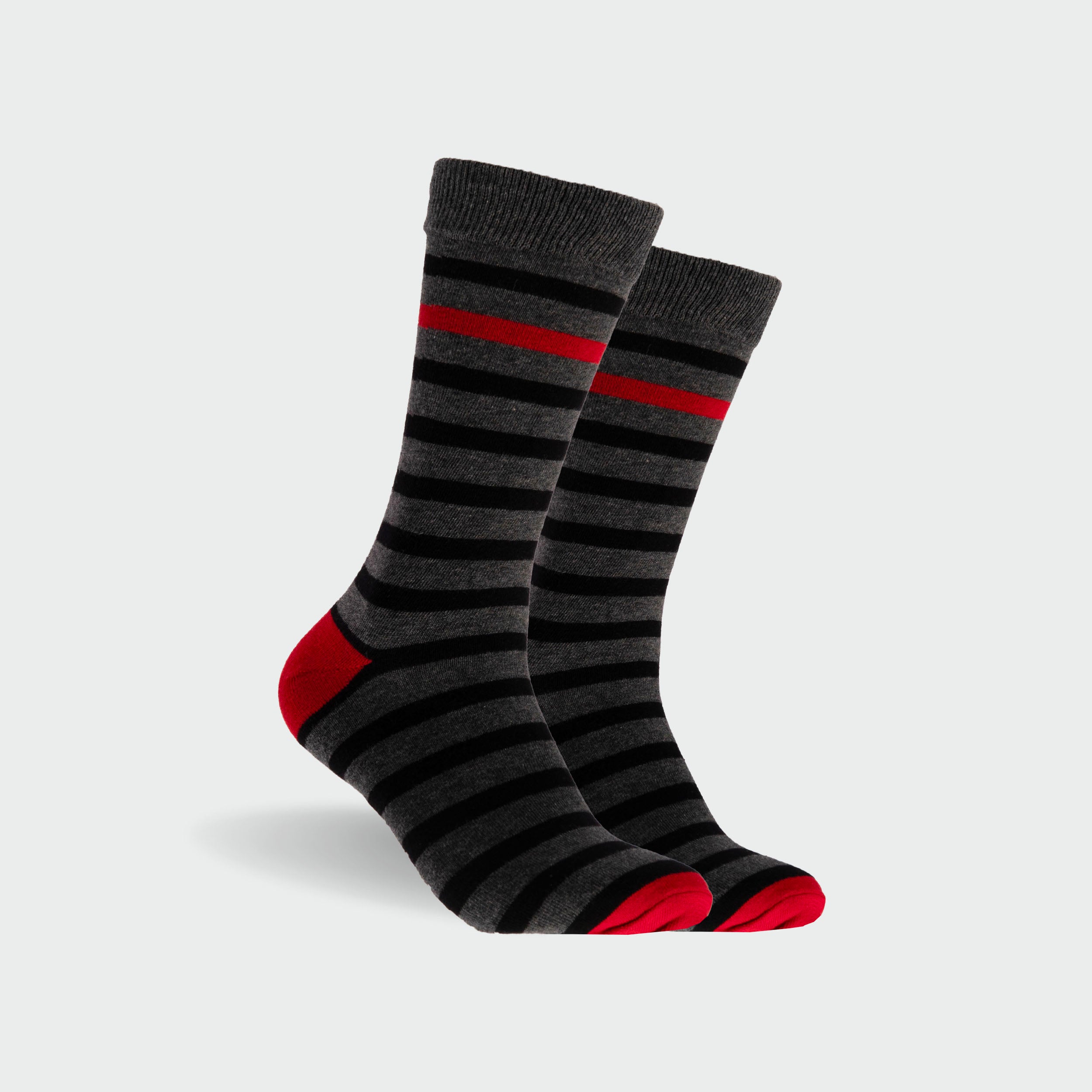 Men's Cotton Crew Socks 5-Pack Black - Soft Comfortable Casual & Athletic Socks for Everyday Wear, Workout, and Office Use