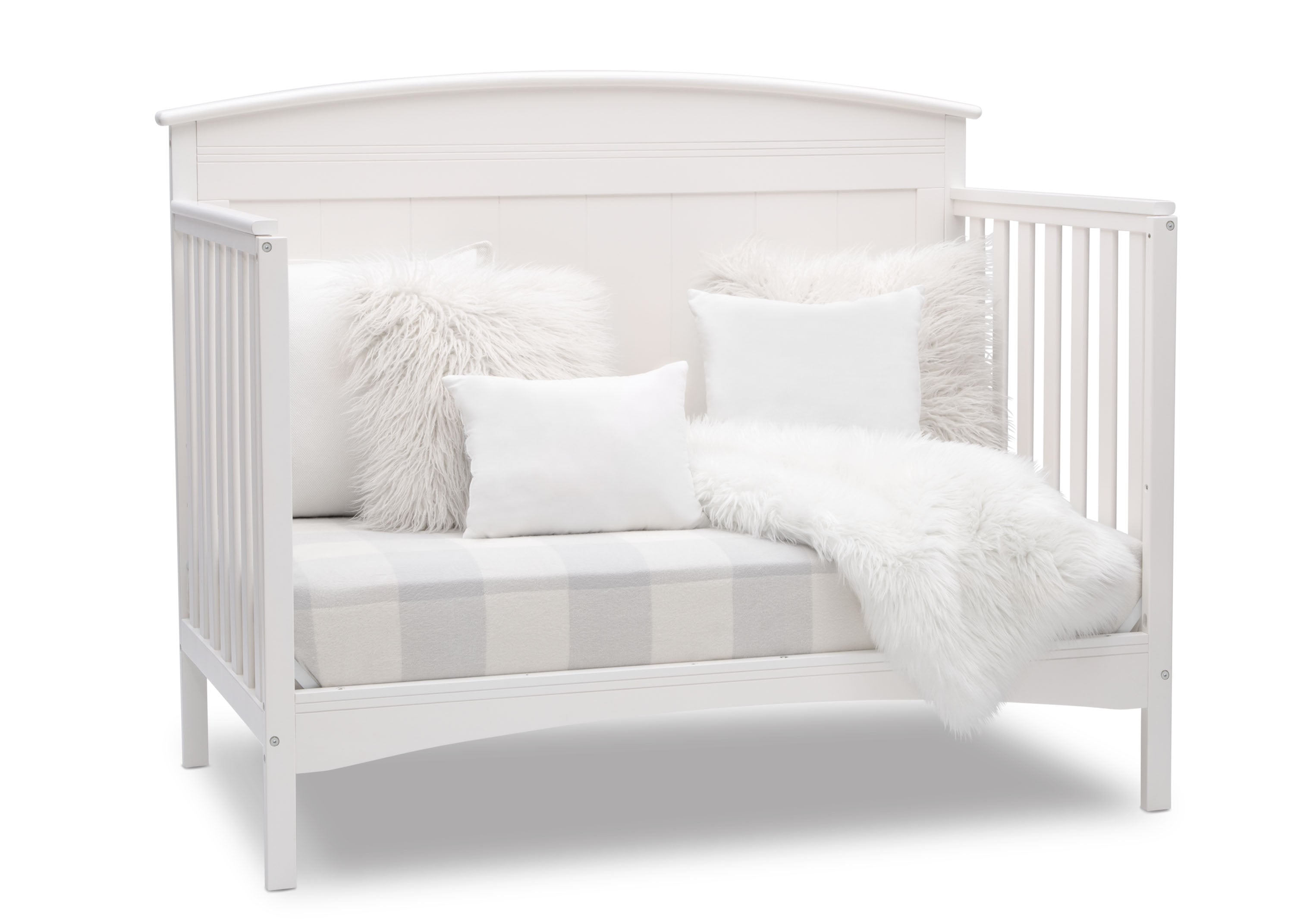 Archer Deluxe 6-in-1 Convertible Baby Crib - Toddler Bed, Daybed & Full-Size Bed - Safe Nursery Furniture for Newborns & Kids - Perfect for Bedrooms, Daycare & Guest Rooms