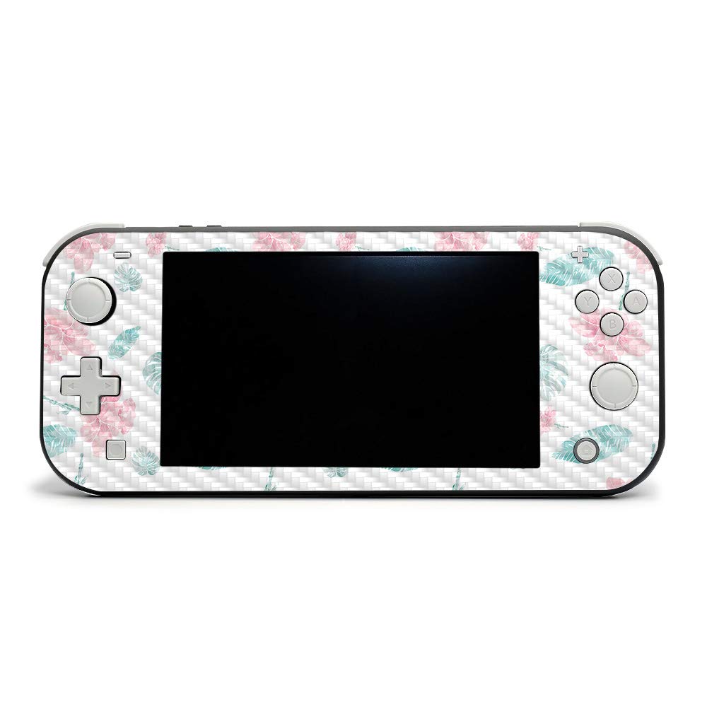 Premium Carbon Fiber Skin for Nintendo Switch Lite - Paper Flowers Design | Protective & Durable Textured Cover | Easy to Apply & Remove | Made in USA | Perfect for Gaming, Travel & Personalization