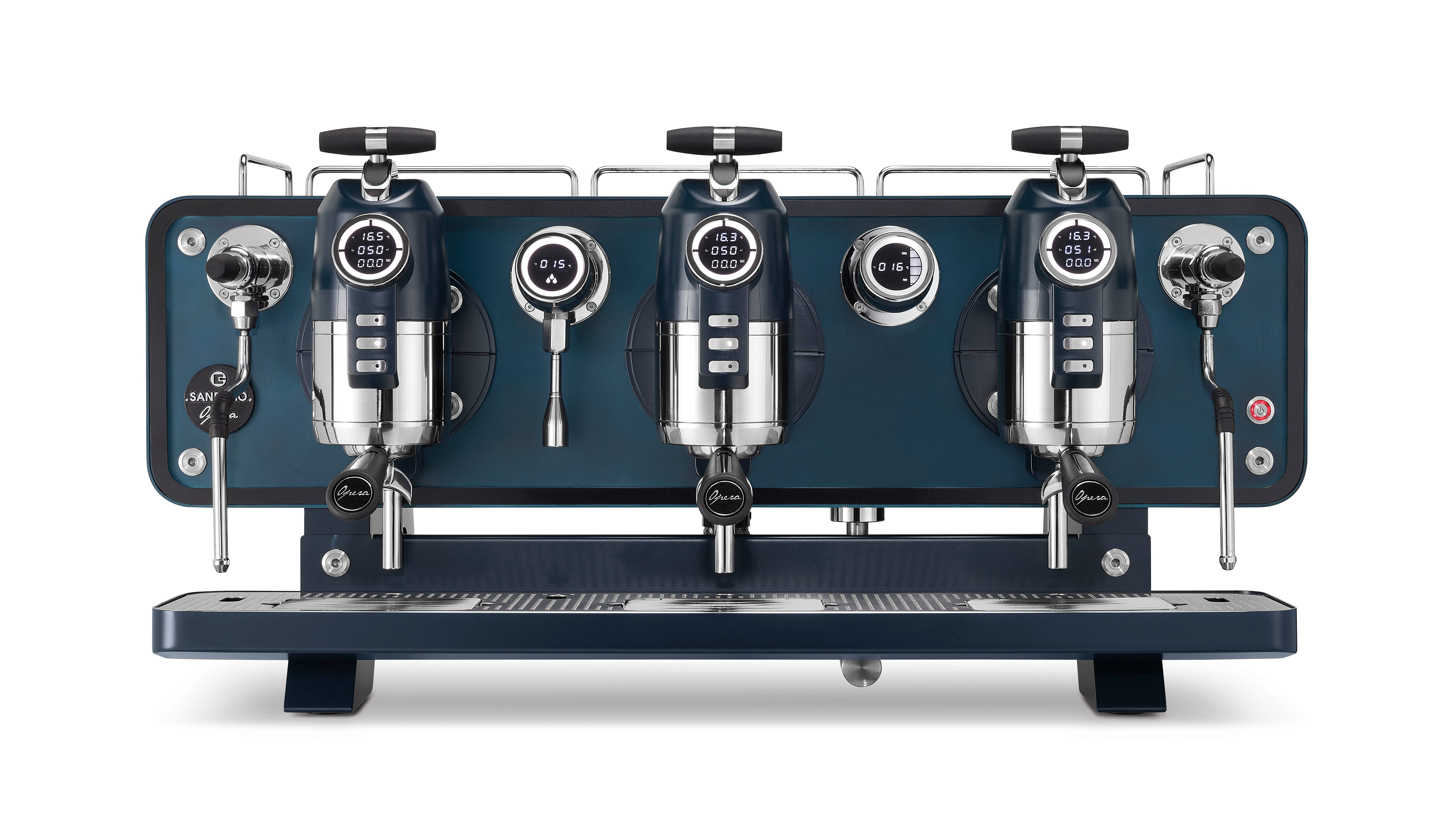Sanremo Opera 2.0 Commercial Espresso Machine - 3 Group Semi-Automatic Coffee Maker in Octane Blue | Perfect for Cafés, Coffee Shops & High-End Restaurants