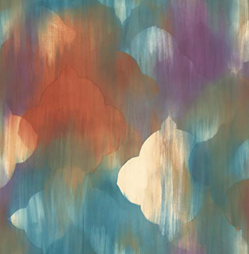 Metallic Gold, Red-Orange, & Blue