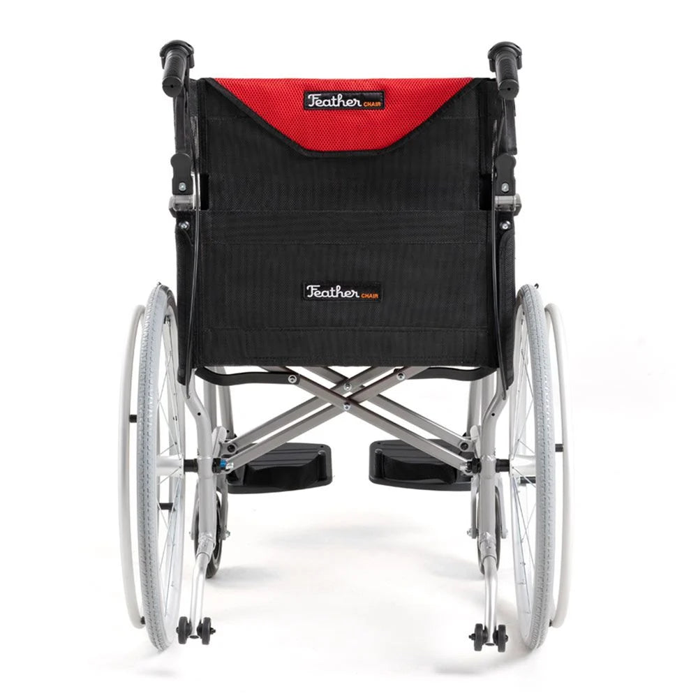 Featherweight® 13.5 lbs Lightweight Wheelchair - Ultra Portable Feather Chair for Seniors & Travel | Home Use, Outdoor Mobility & Airplane Transport