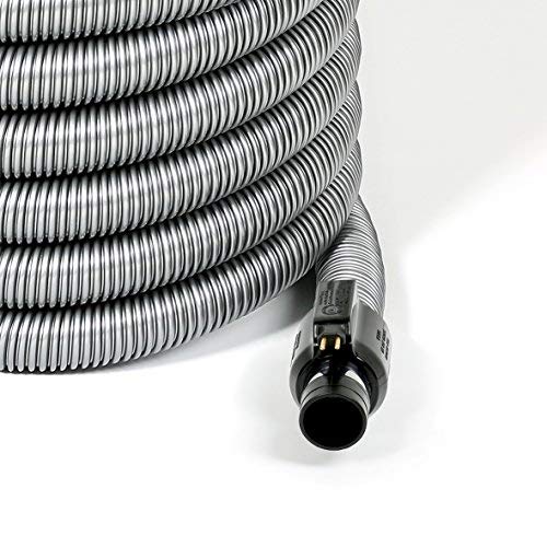 Ultra Clean Universal Central Vacuum Electric Powerhead Kit with 35ft Hose & Deluxe Attachments - Direct Connect Black for Whole House Deep Cleaning | Perfect for Carpets, Hard Floors & Stairs