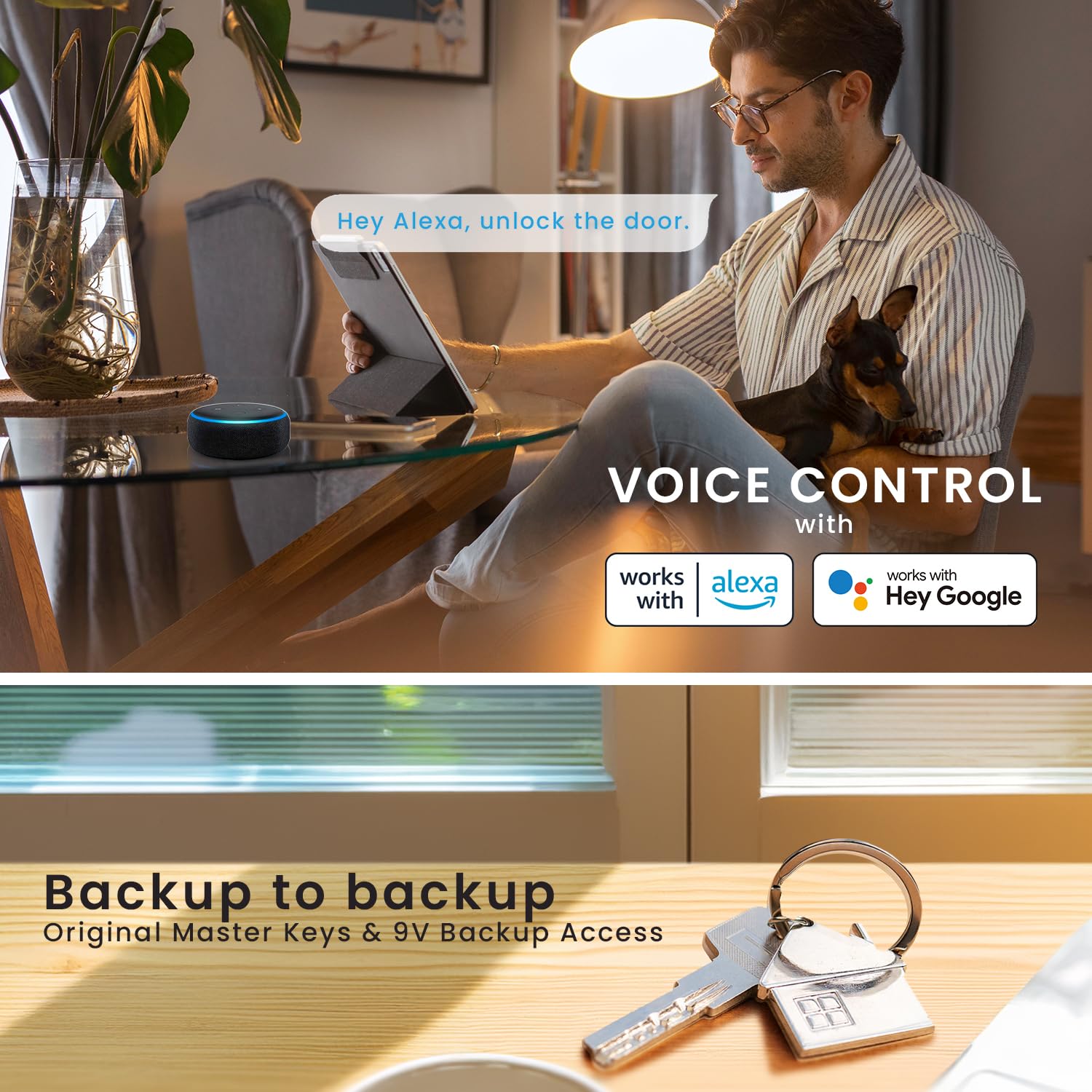 Lockly Vision Smart Lock with HD Video Doorbell - Fingerprint & Touchscreen Keypad Front Door Lock, App Control, Auto Lock, No Monthly Fee (Satin Nickel) - Secure Your Home with Smart Access & Video Monitoring
