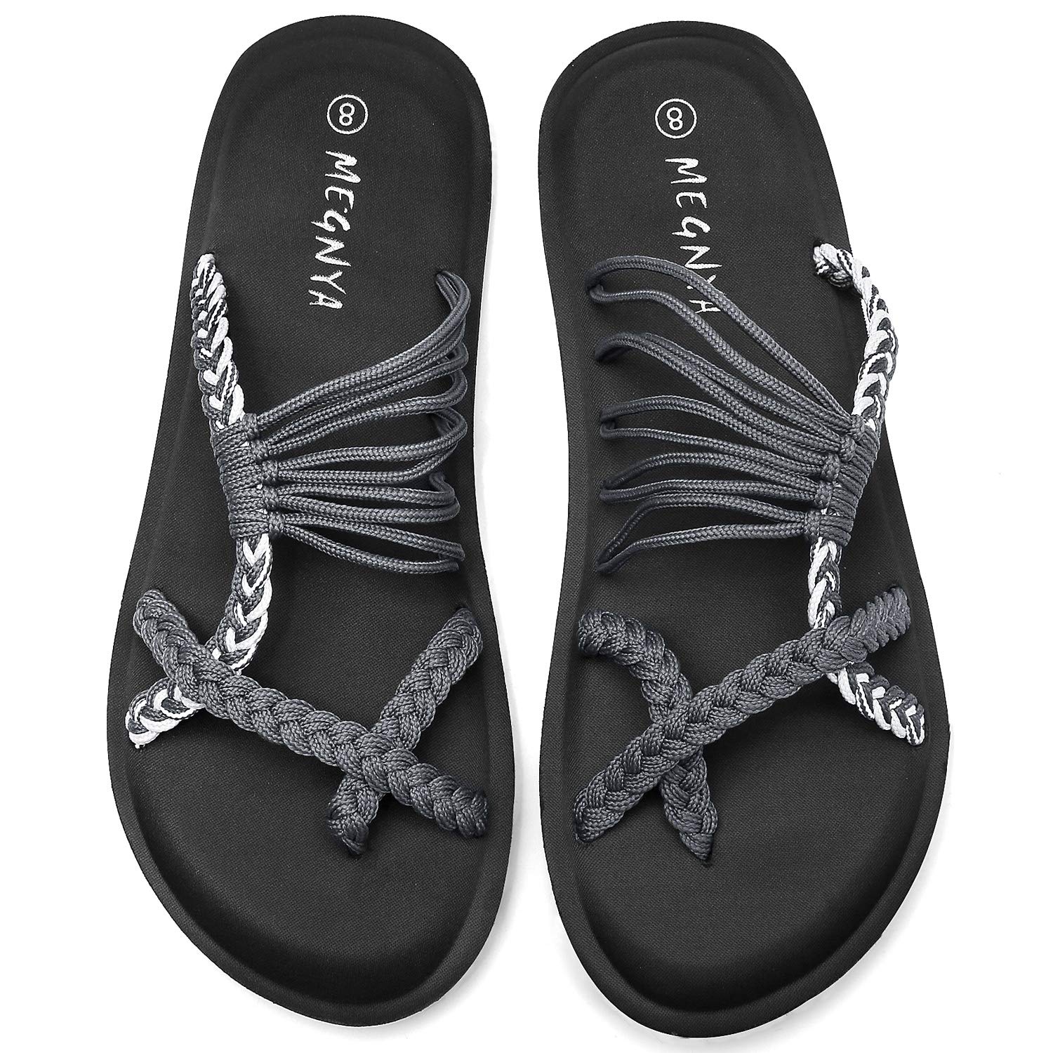 Comfortable Foam Yoga Flip Flops for Women - Lightweight Walking Sandals & Flexible Pool Slippers - Perfect for Beach, Vacation, Swimming Pool and Outdoor Activities