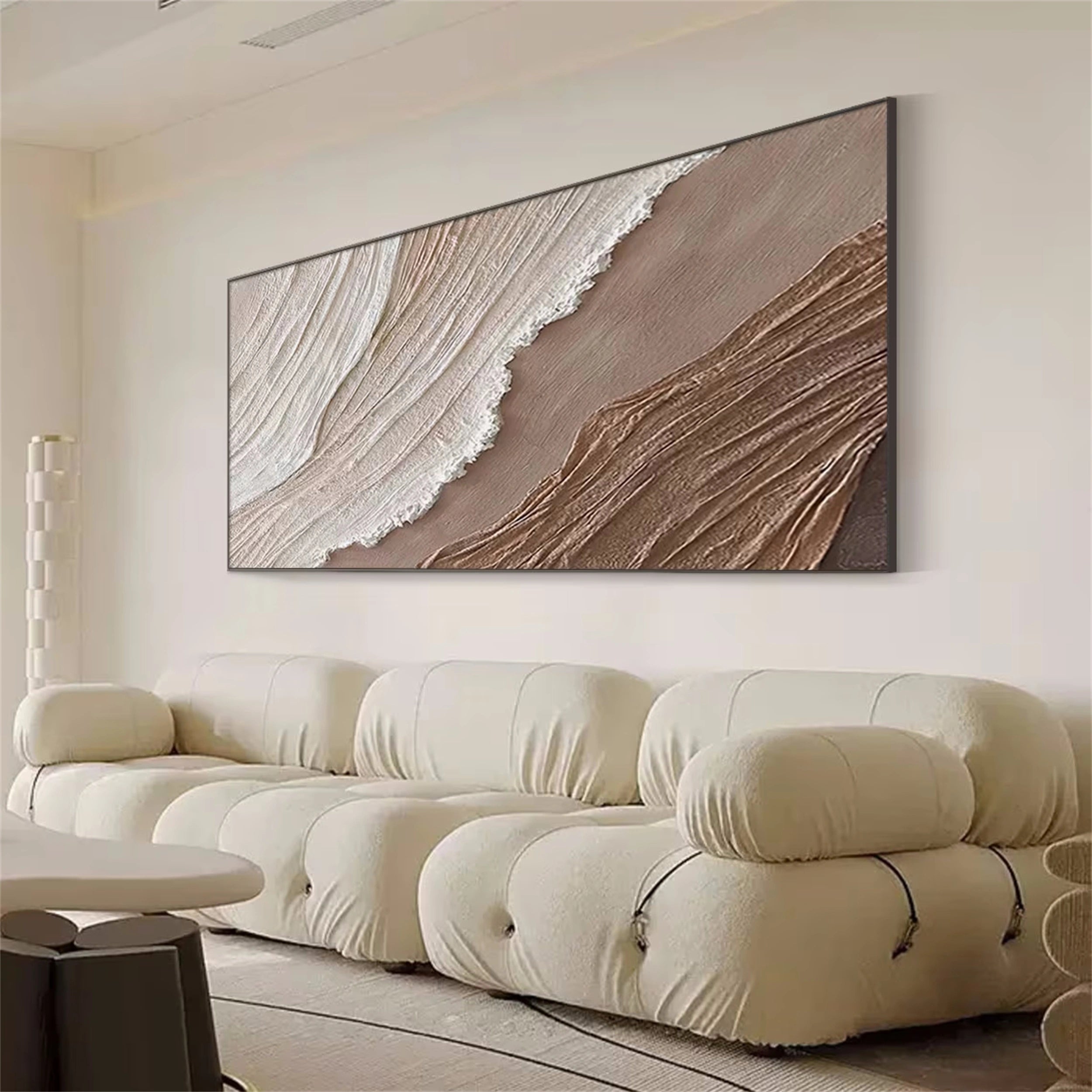 Ocean and Sky Painting #OS 094 - Handmade Canvas Wall Art for Home & Office Decor - Perfect for Living Room, Bedroom, or Office Wall Decoration