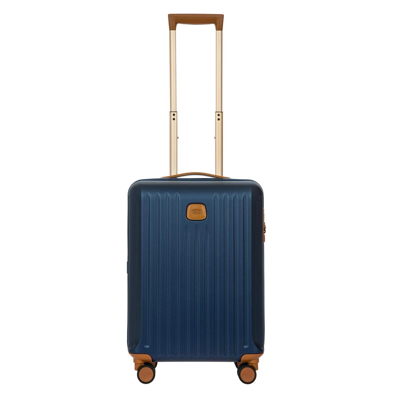 Bric's Capri 21 Inch Ultralight International Carry-On Spinner Suitcase - Matte Blue | Compact & Durable Hardshell Luggage for Business Travel & Weekend Getaways