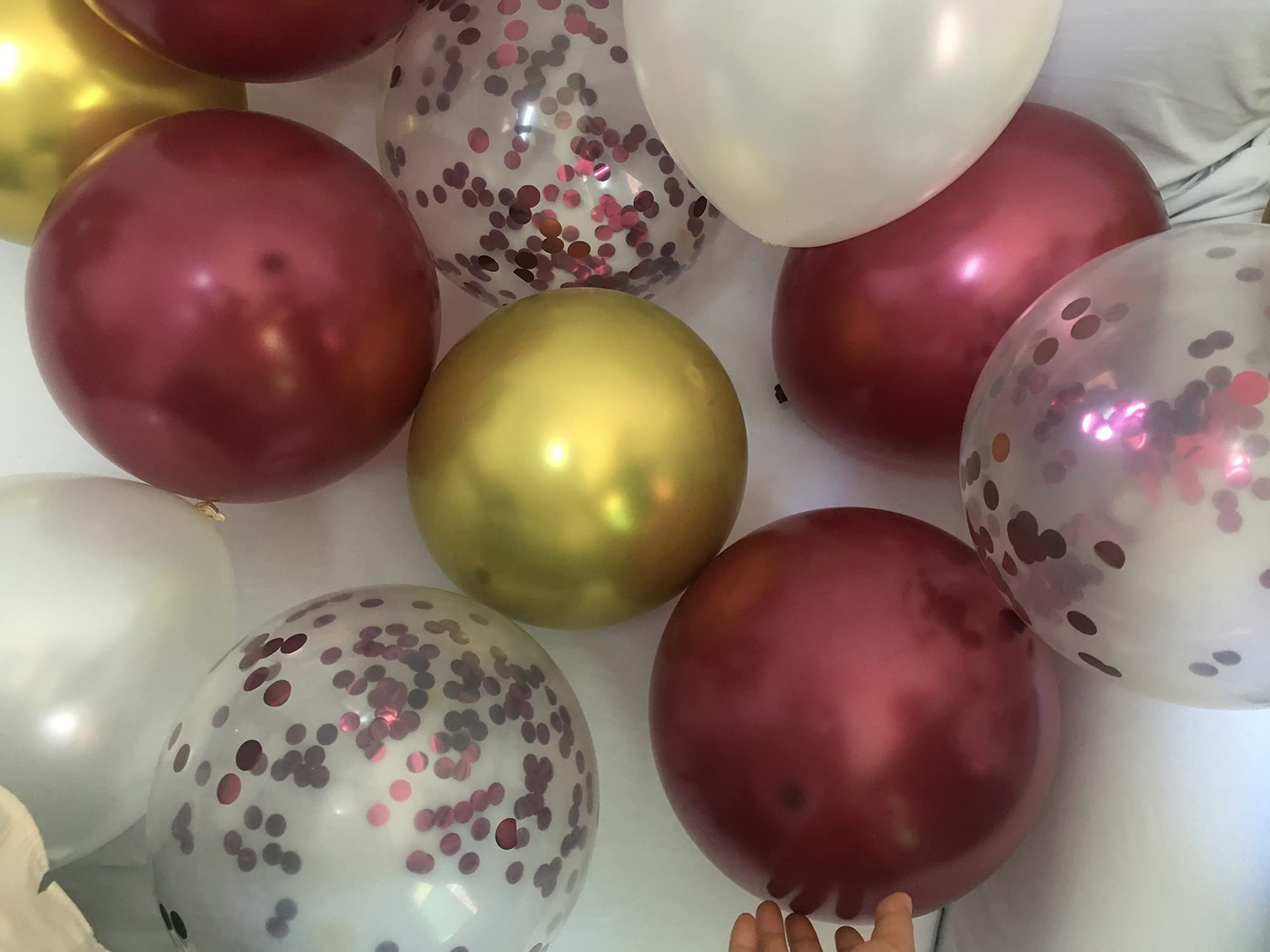 Burgundy & Gold Bachelorette Party Decorations - Elegant Maroon Bridal Shower Decor for Fall Weddings, Wine Red Champagne Themed Wedding Decorations - Perfect for Romantic Celebrations & Anniversary Parties