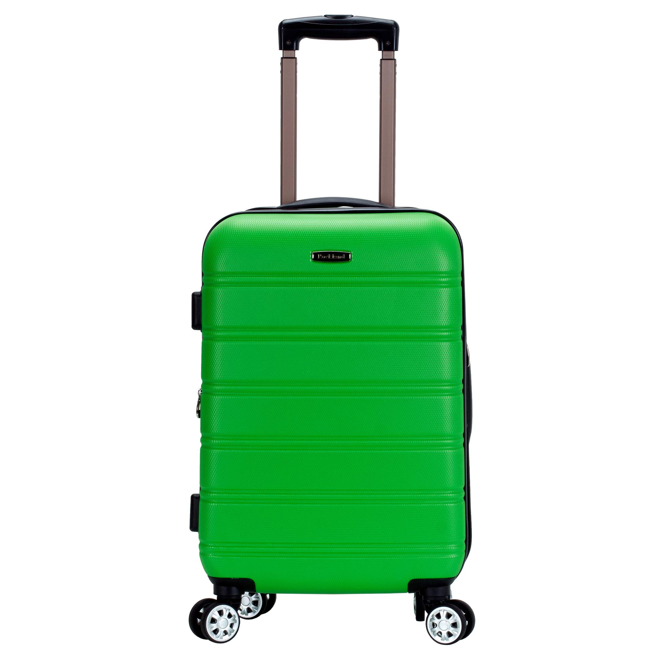 Rockland Melbourne 20-Inch Expandable Hardside Spinner Luggage, Green Carry-On Suitcase - Perfect for Air Travel, Business Trips & Weekend Getaways