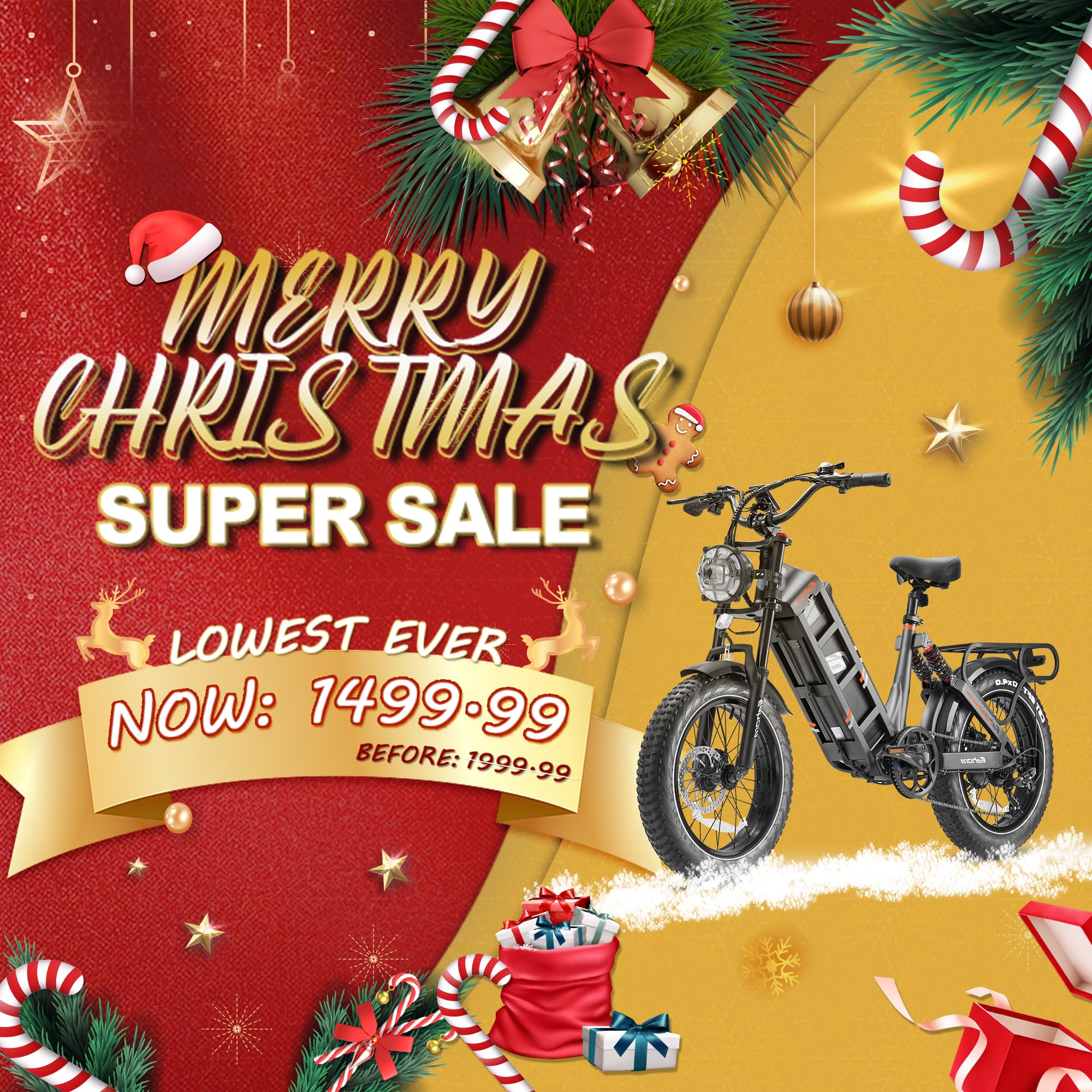 Juliet 1000W 60AH Electric Bike for Adults - 20