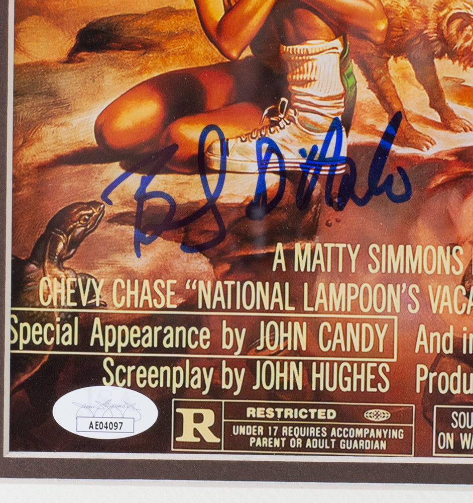 Chevy Chase & D'Angelo Brinkley Signed Framed 11x17 National Lampoon's Vacation Photo with JSA COA - Autographed Movie Memorabilia for Home Theater Decor & Collector's Display