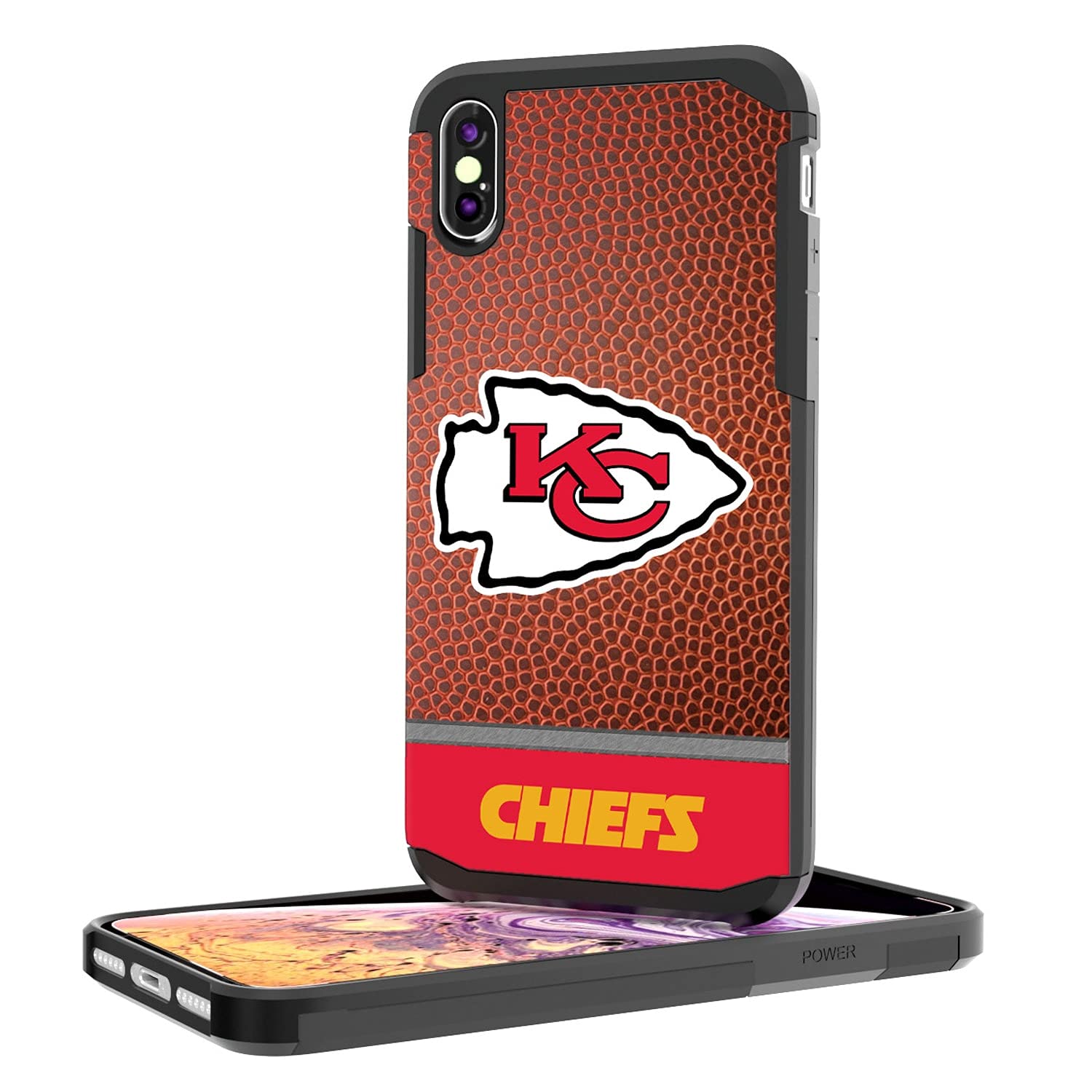 Kansas City Chiefs iPhone Case - Rugged Wordmark Design for iPhone 14/13/12/Pro/Max - Shockproof Protective Cover for Football Fans & Game Day (Perfect for Tailgating & NFL Events)