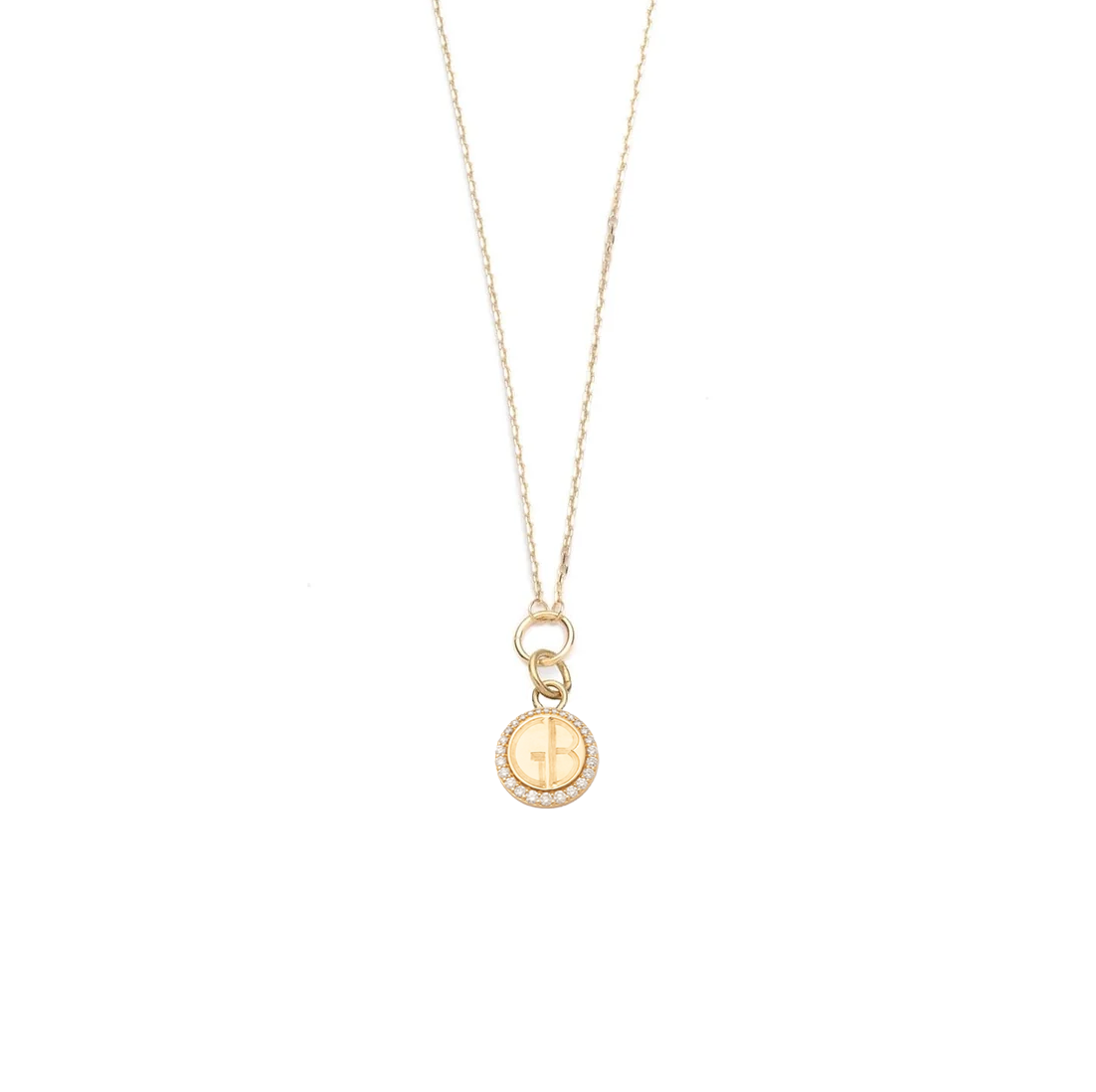 Personalized Engravable Fine Belcher Necklace in 14K Yellow Gold with Diamond Accents - Perfect for Anniversaries, Weddings & Special Gifts