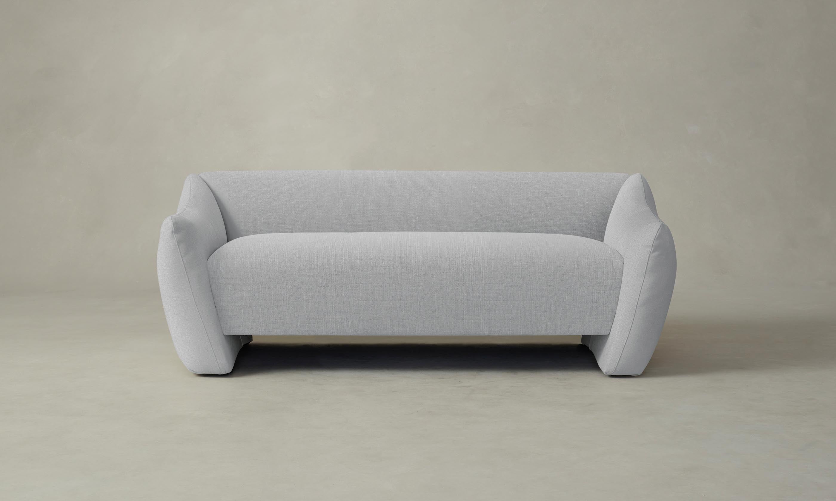 The Bond Settee - Premium Performance Linen Weave Cloud Sofa for Living Room | Comfortable Modern Sectional Couch for Home, Office & Lounge Areas